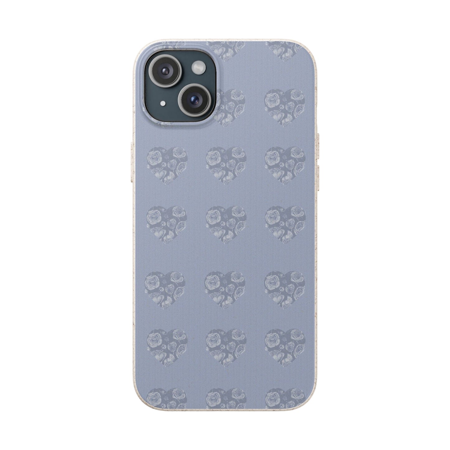Purple hearts eco biodegradable phone case