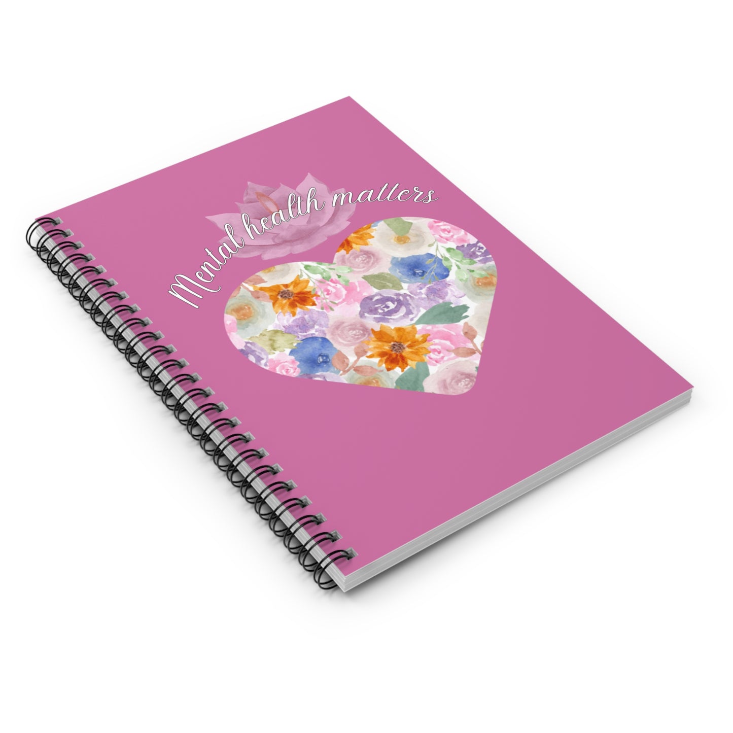 Mental Health matters Notebook, Pink