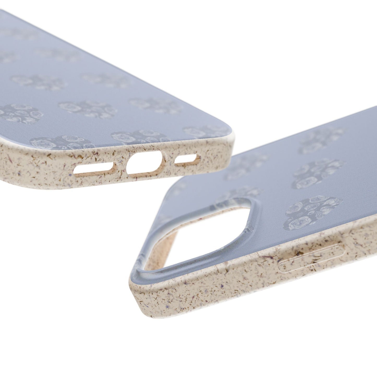 Purple hearts eco biodegradable phone case