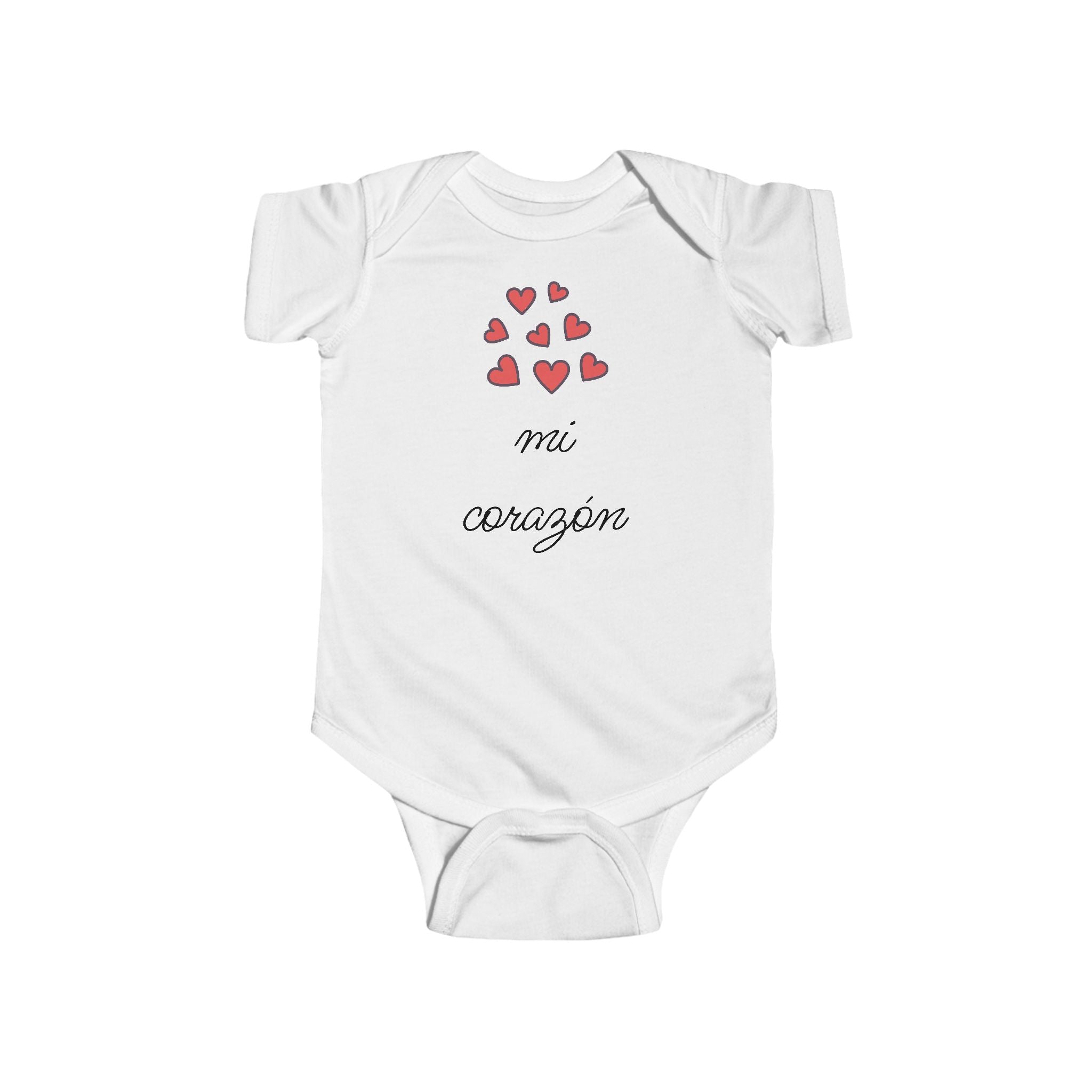 mi corazón Spanish baby bodysuit