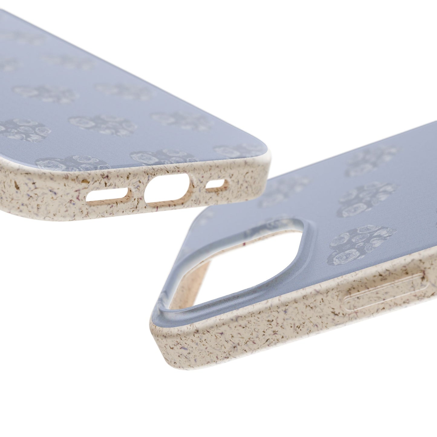 Purple hearts eco biodegradable phone case