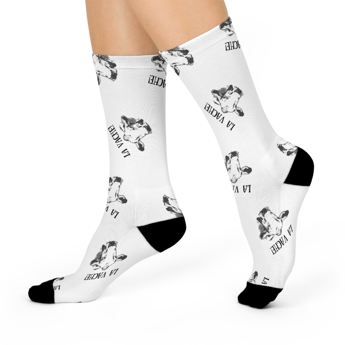 La vache cushioned crew Cow socks