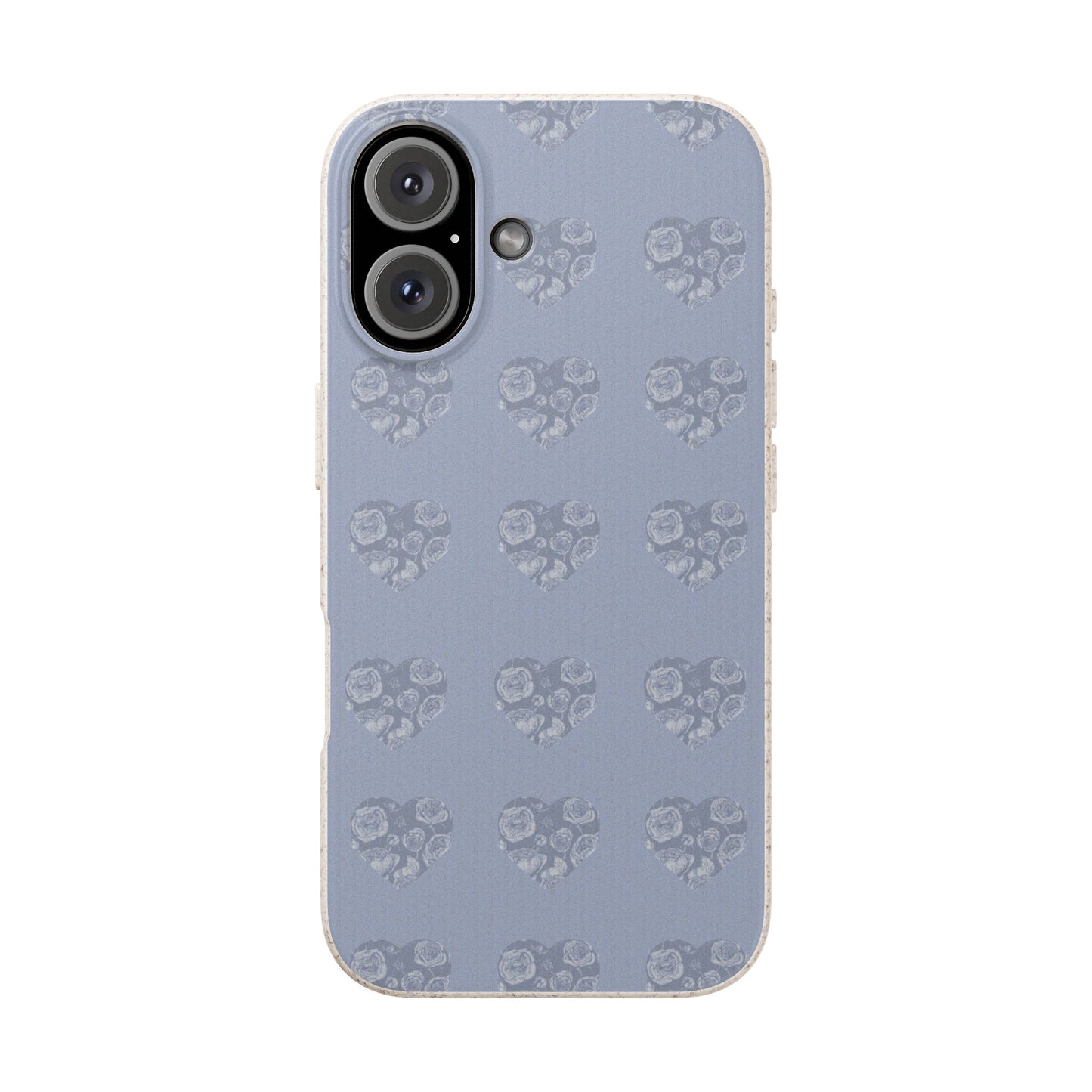 Purple hearts eco biodegradable phone case