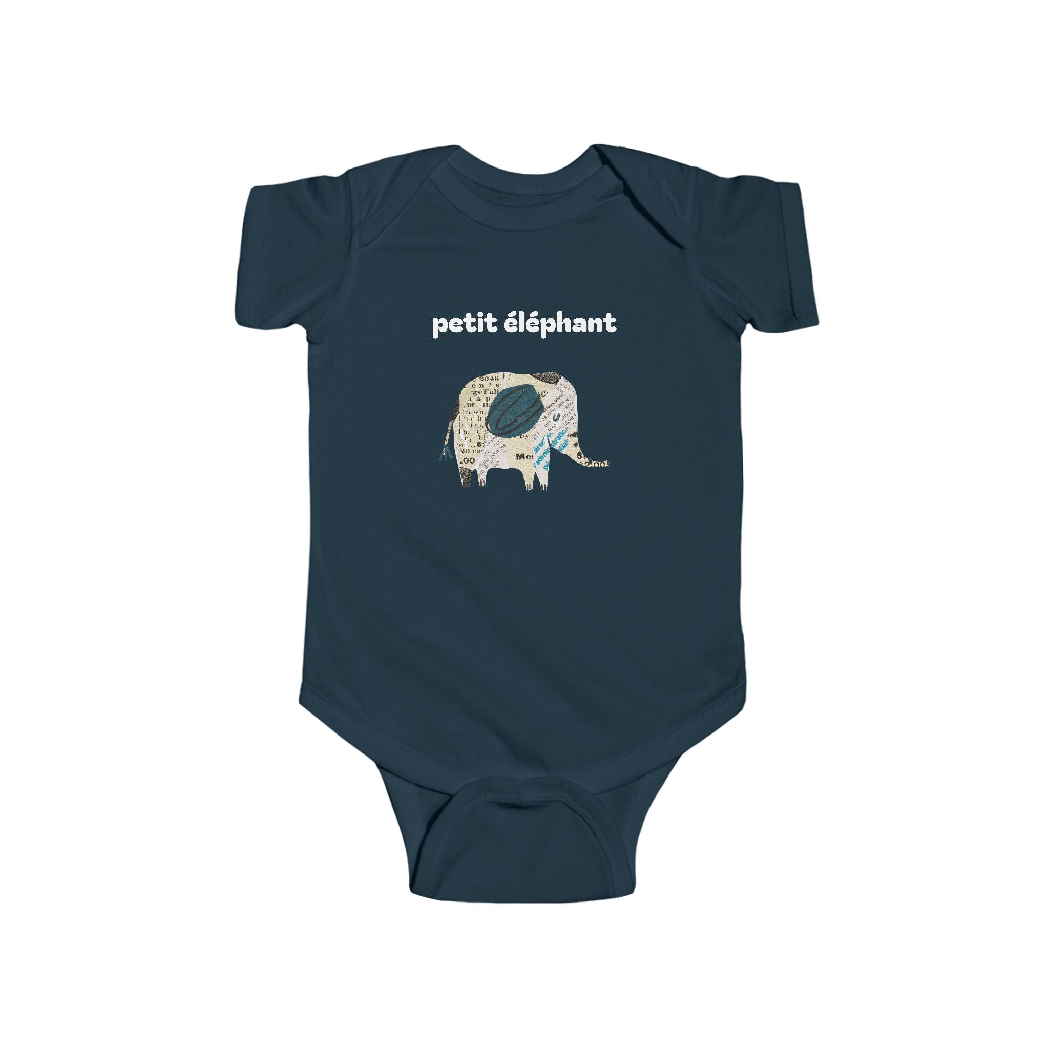 Petit éléphant Infant Fine Jersey Bodysuit