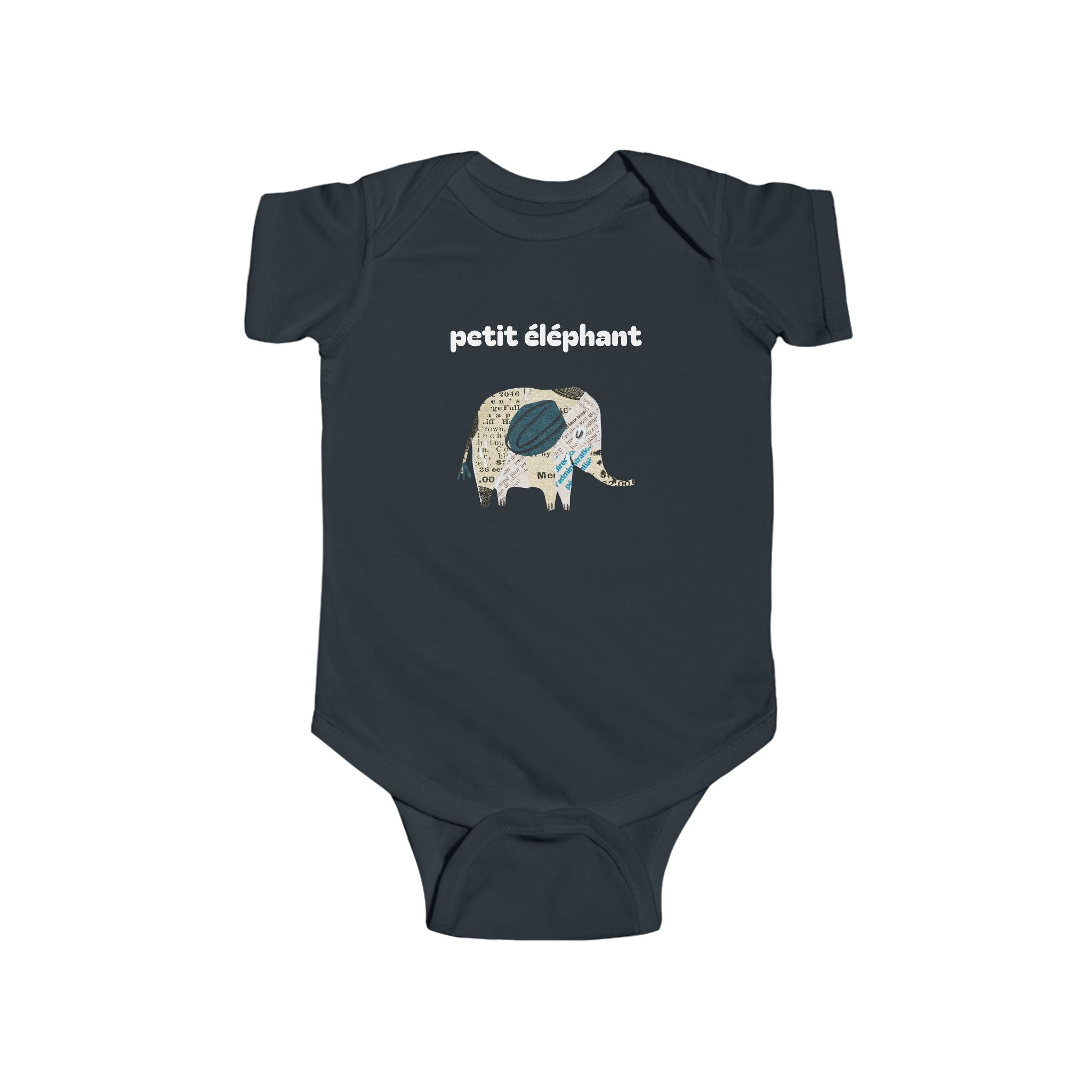 Petit éléphant Infant Fine Jersey Bodysuit