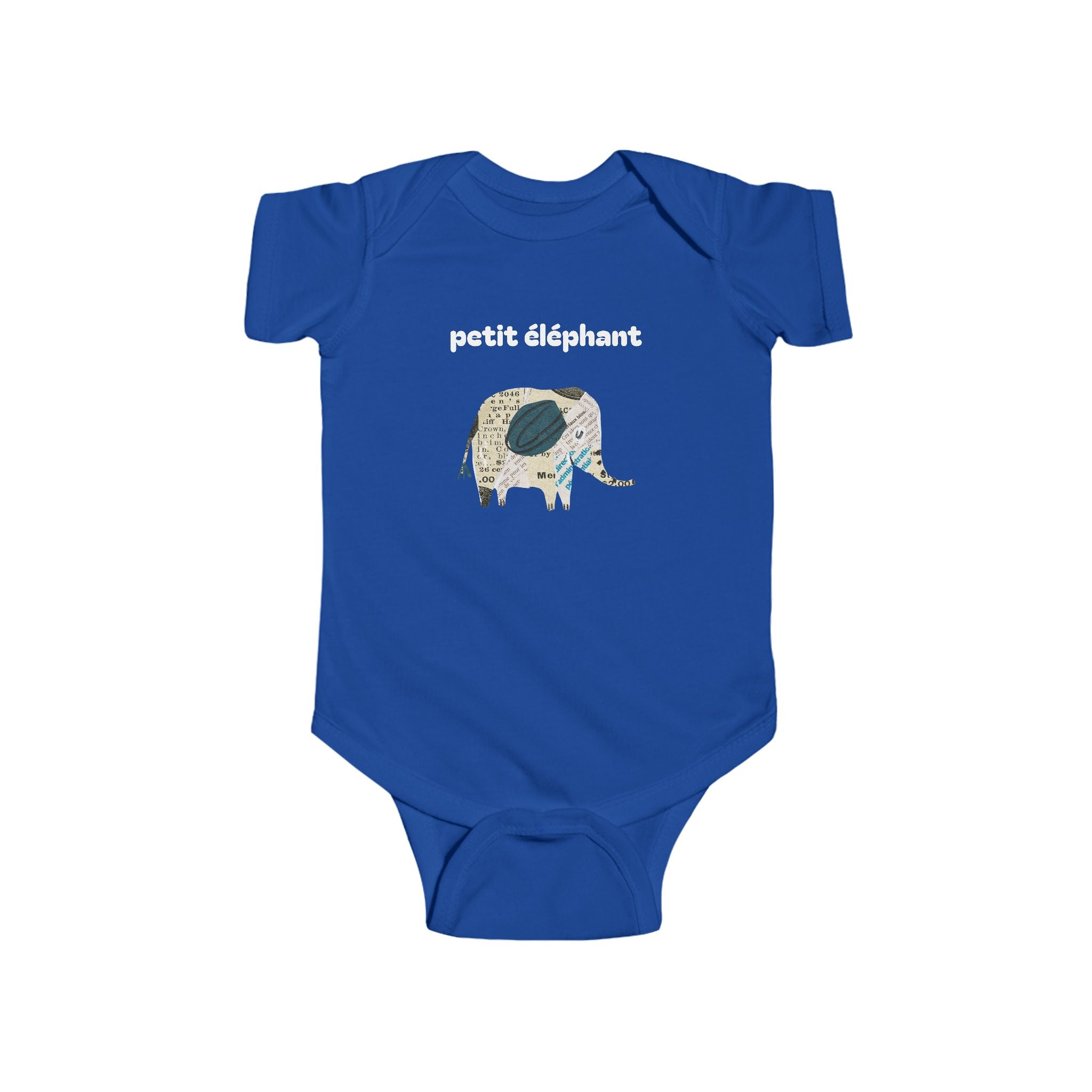 Petit éléphant Infant Fine Jersey Bodysuit
