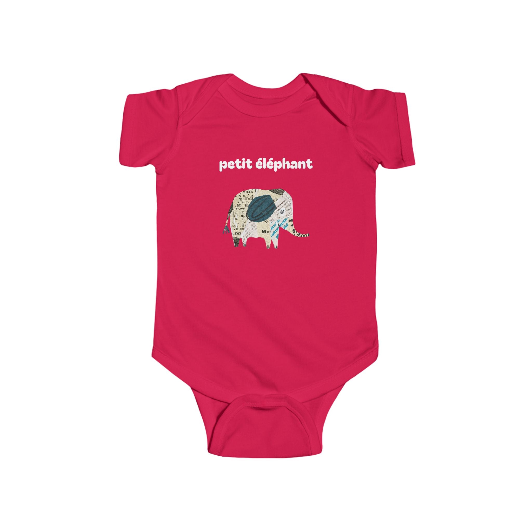 Petit éléphant Infant Fine Jersey Bodysuit