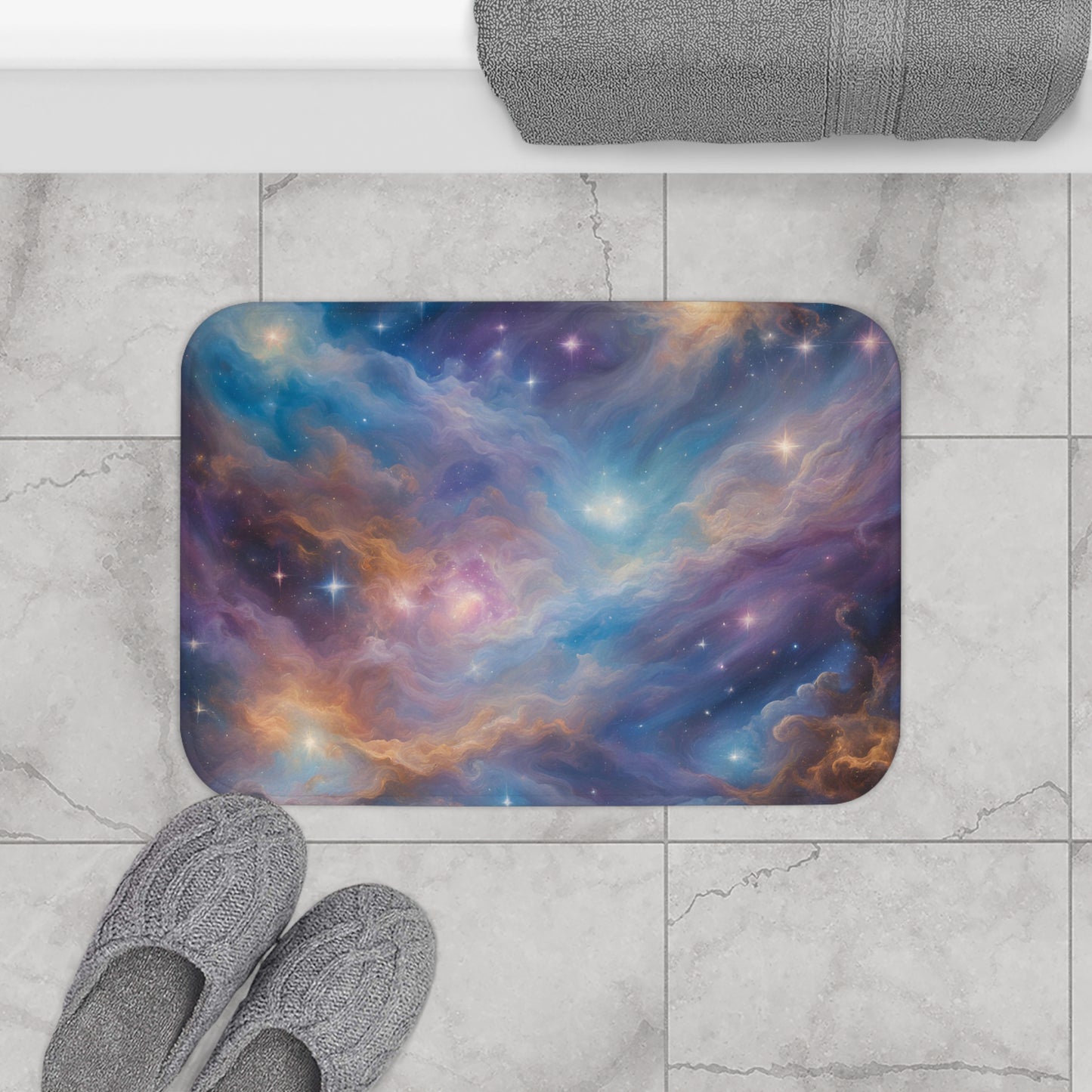 Celestial Galaxy Bath Mat