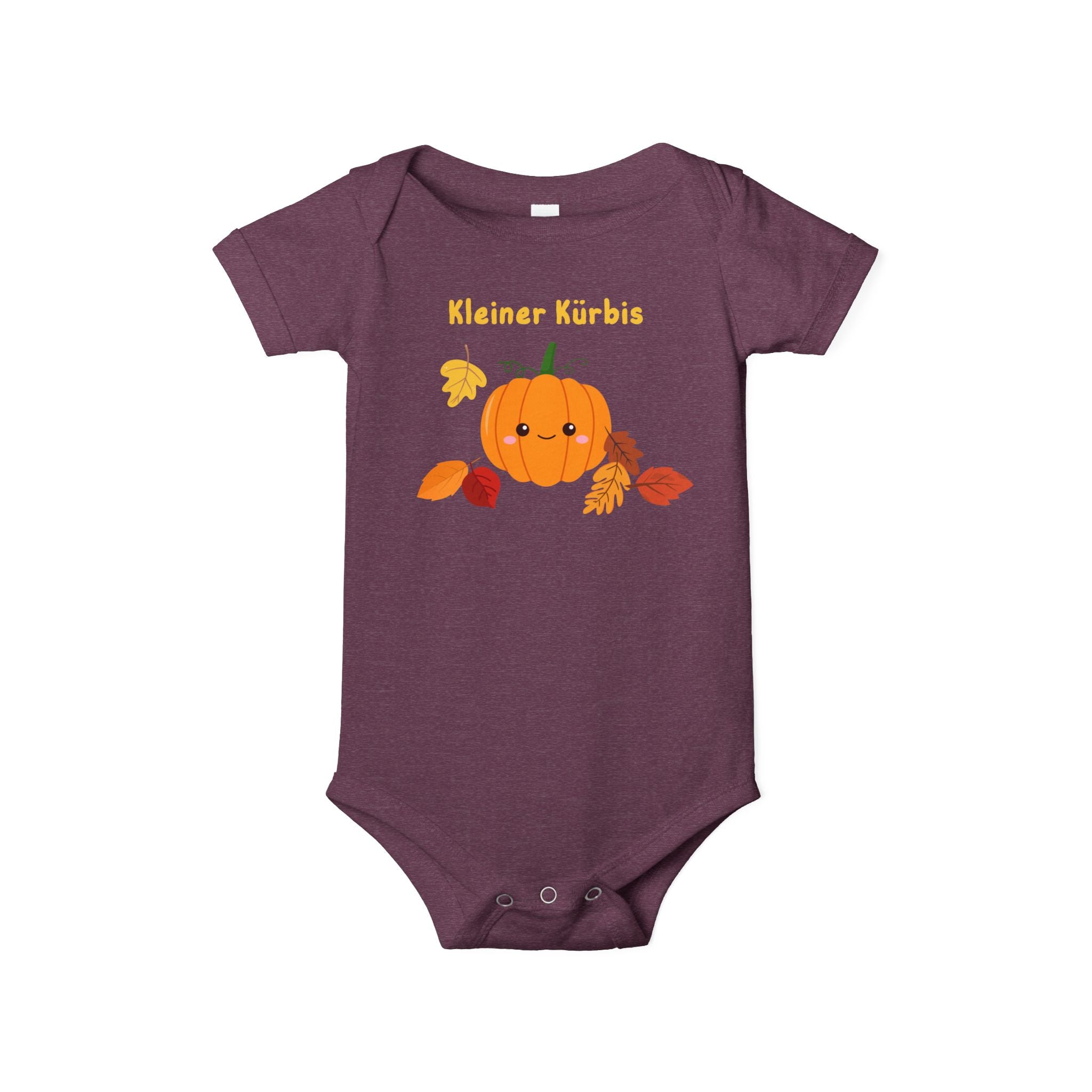 Kleiner Kürbis (little pumpkin) Infant Jersey One Piece - La Vie Bien - Fall baby announcement - fall baby onesie