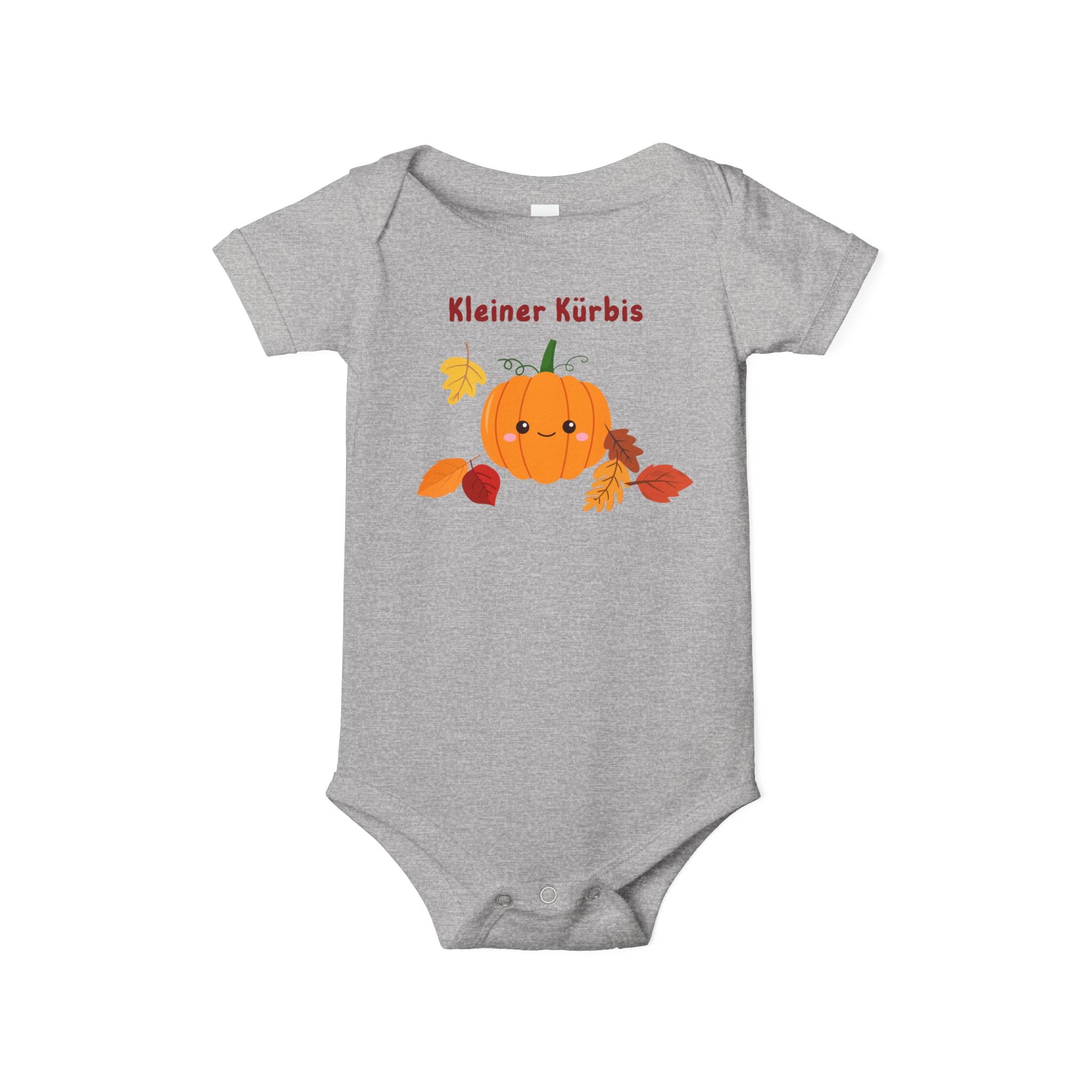 Kleiner Kürbis (little pumpkin) Infant Jersey One Piece - La Vie Bien - Fall baby announcement - fall baby onesie