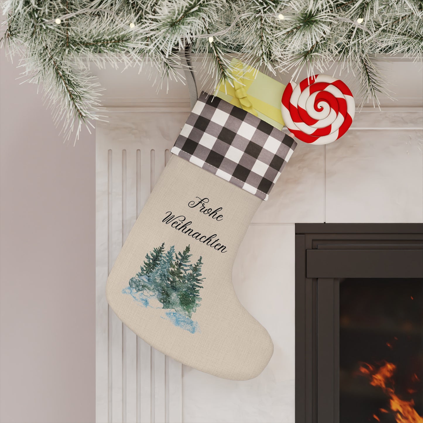 Frohe Weihnachten Christmas stocking