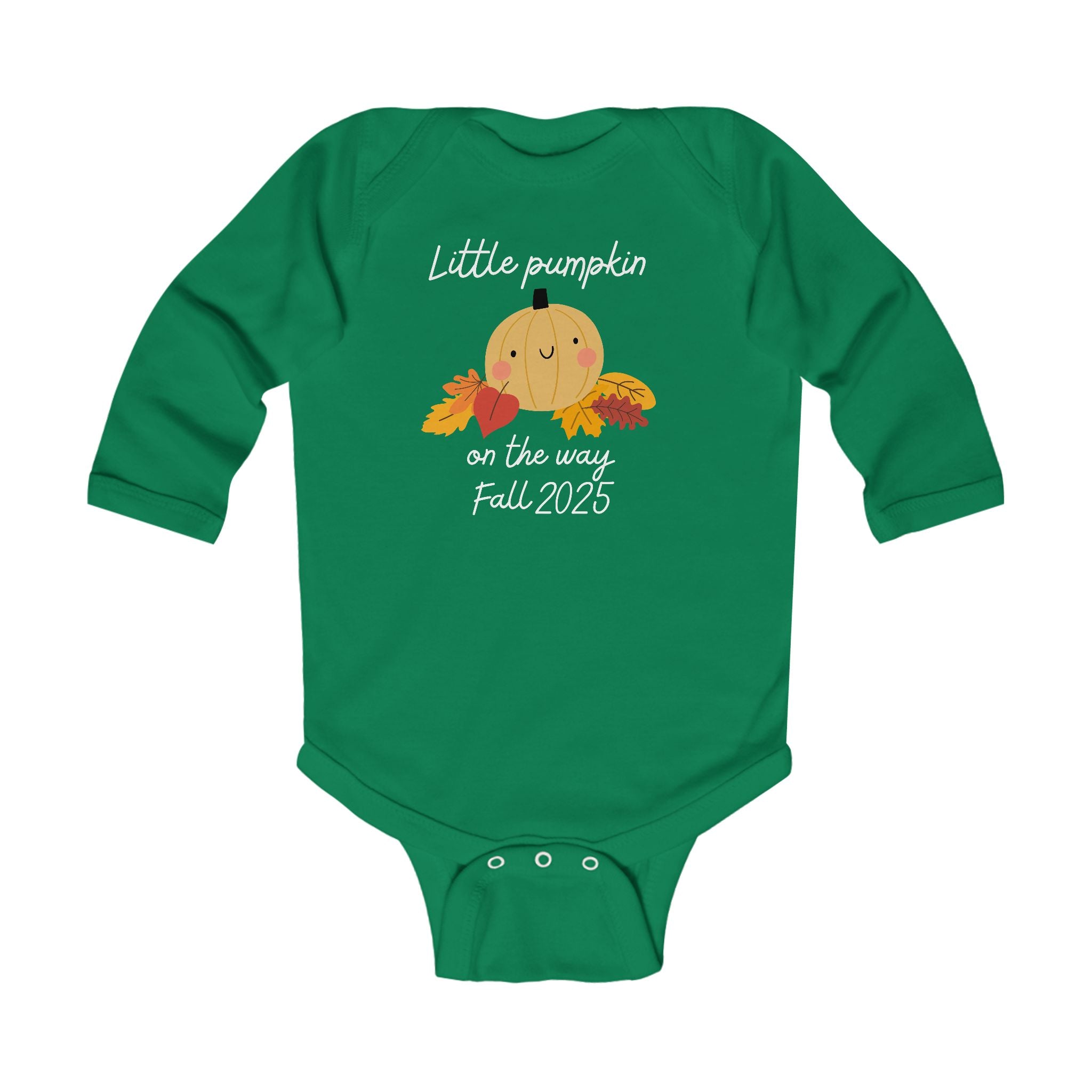 Little Pumpkin on the way Infant Long Sleeve Bodysuit