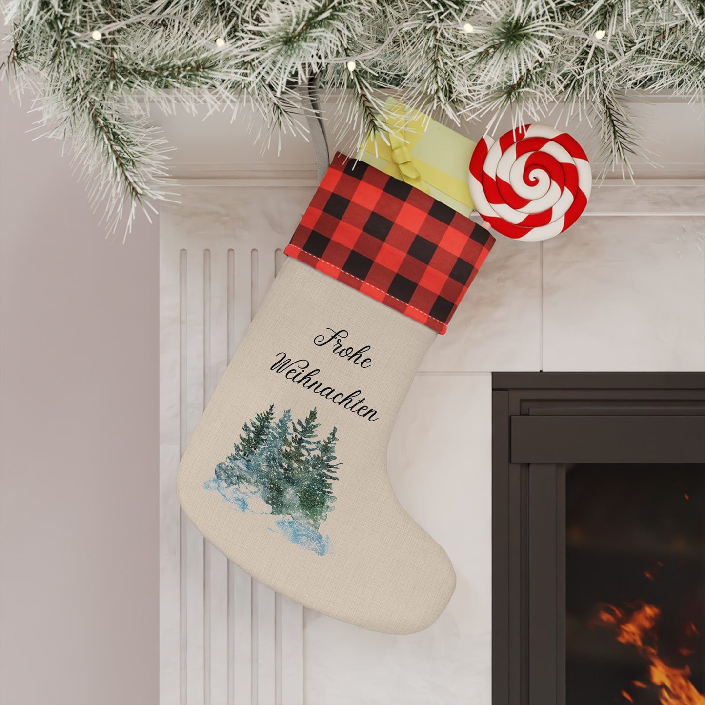 Frohe Weihnachten Christmas stocking