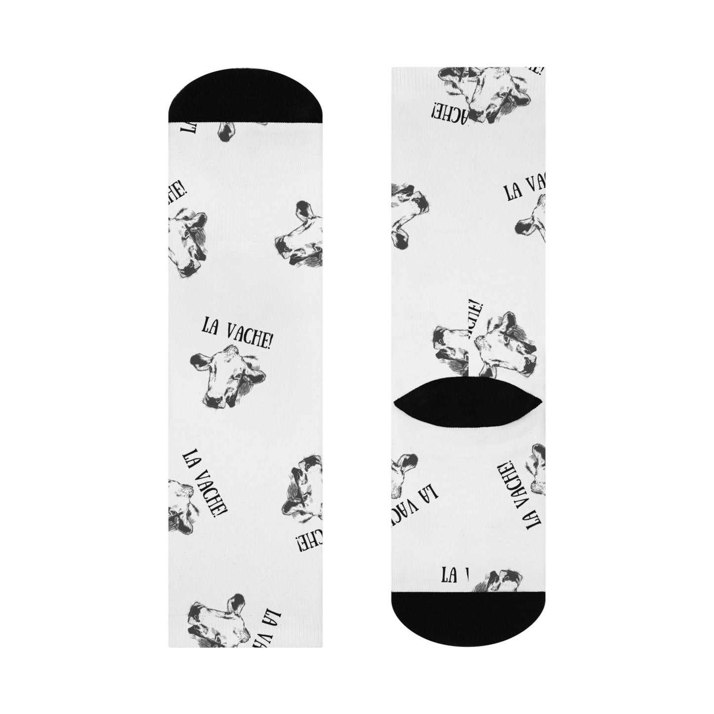 La vache cushioned crew Cow socks