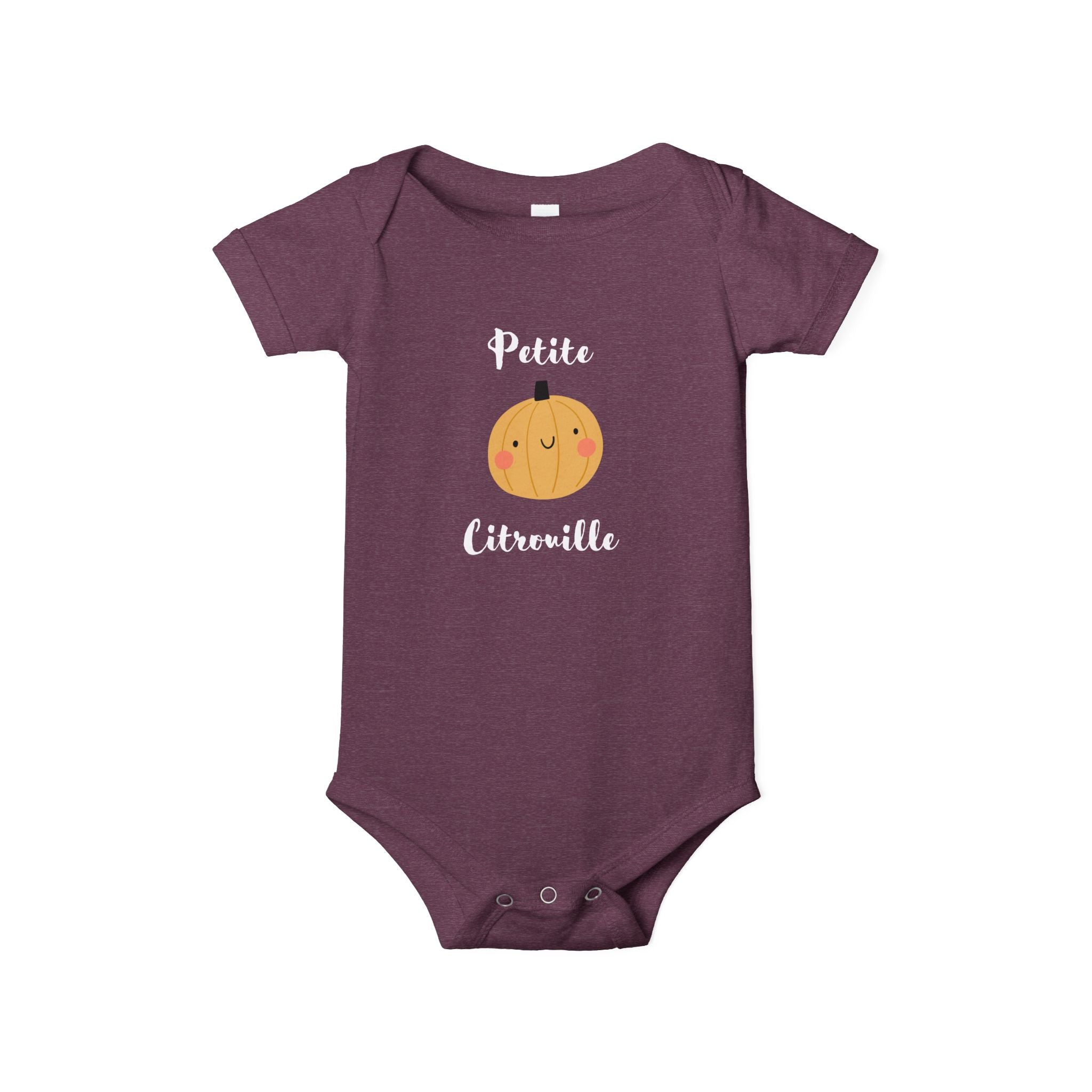Petite Citrouille (little pumpkin) Infant Jersey bodysuit