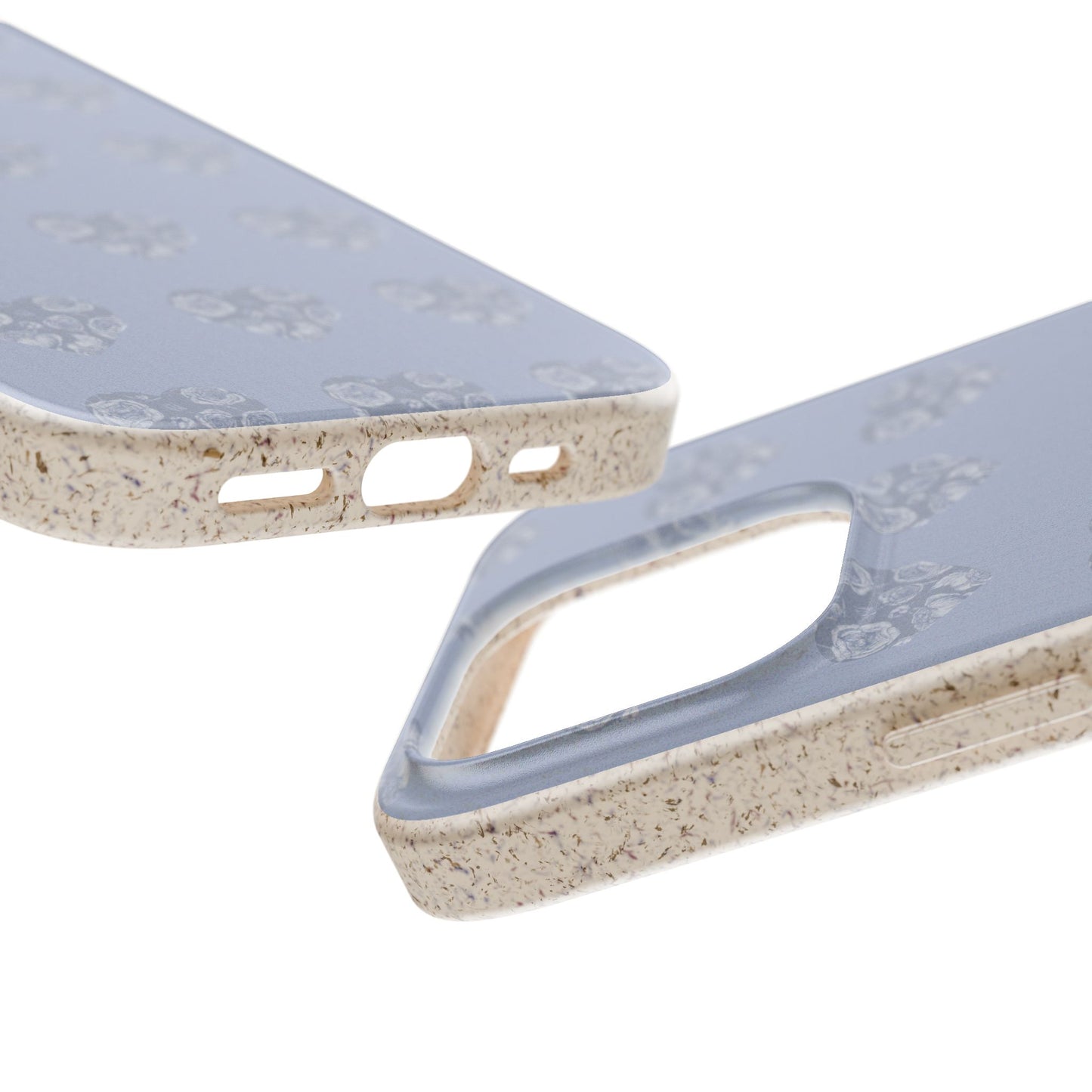 Purple hearts eco biodegradable phone case