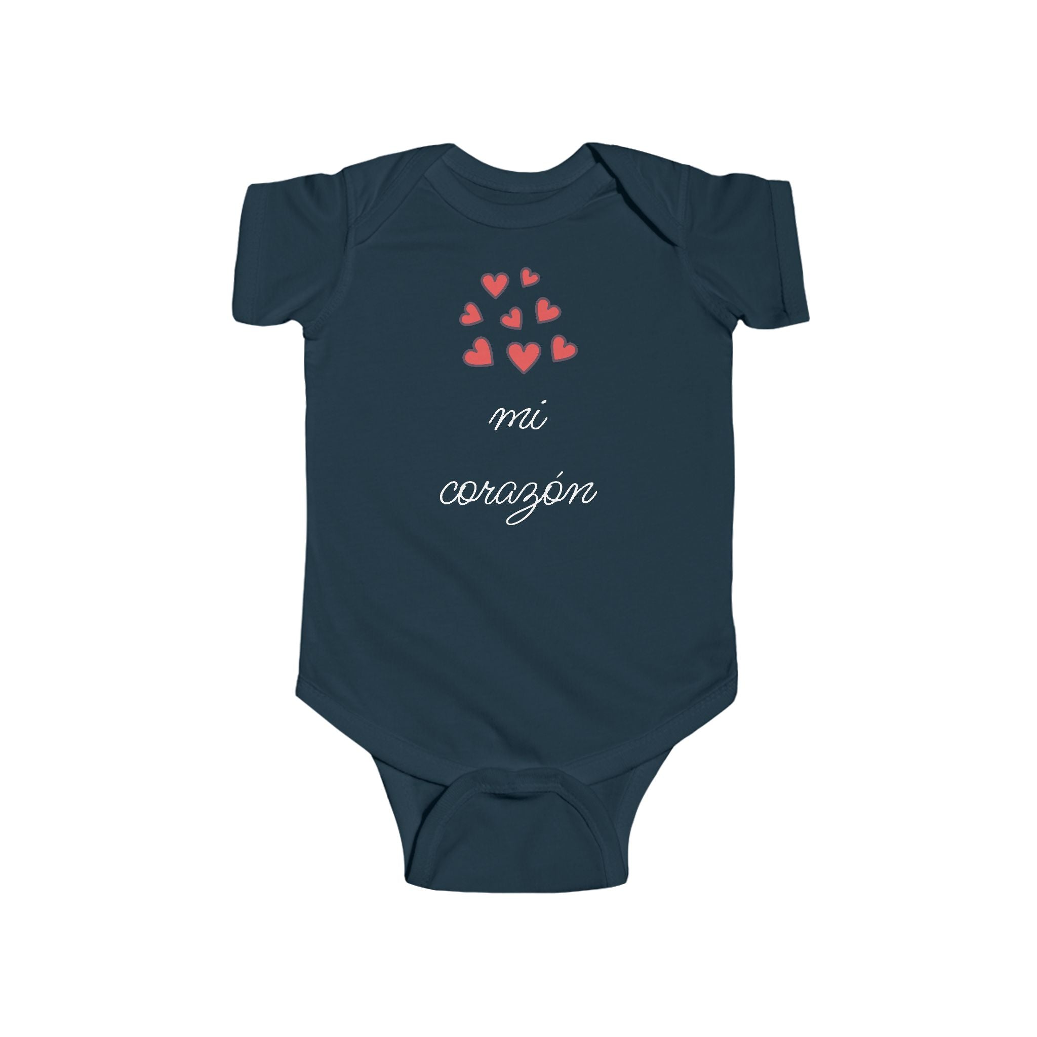 mi corazón Spanish baby bodysuit