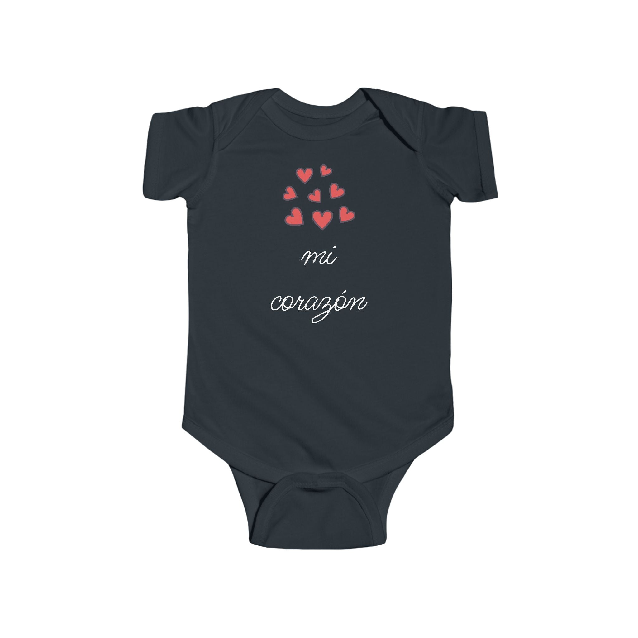 mi corazón Spanish baby bodysuit