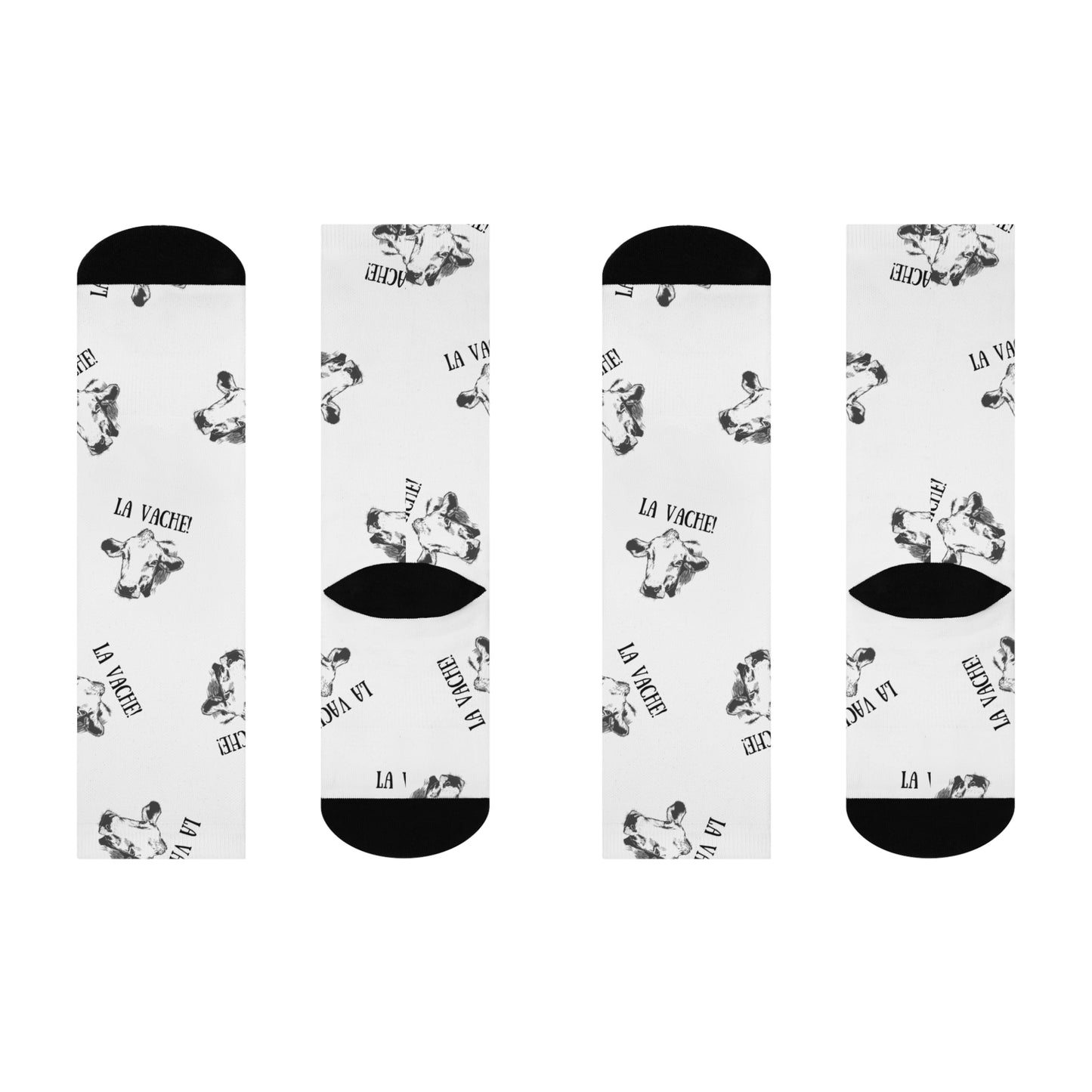 La vache cushioned crew Cow socks