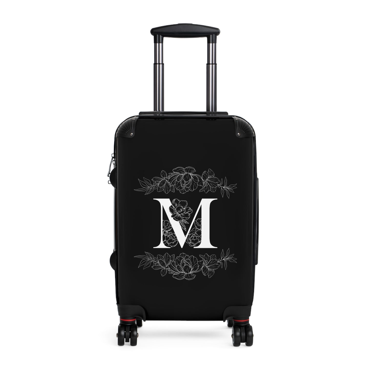 Personalized Floral Monogram Suitcase
