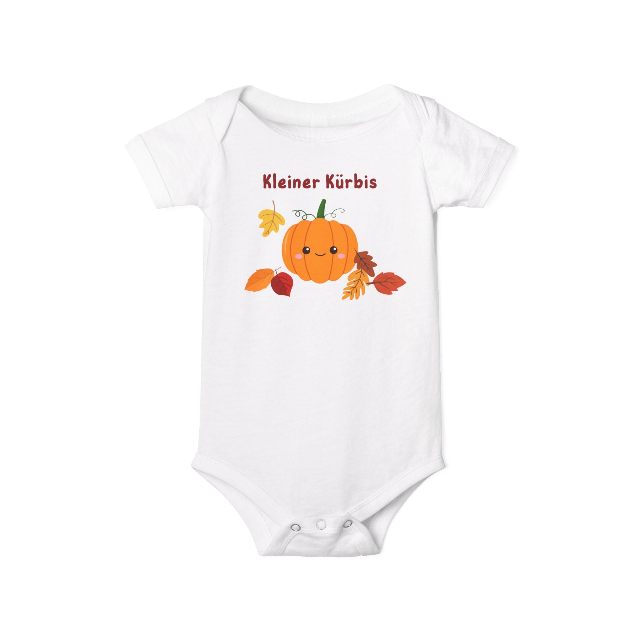 Kleiner Kürbis (little pumpkin) Infant Jersey One Piece - La Vie Bien - Fall baby announcement - fall baby onesie
