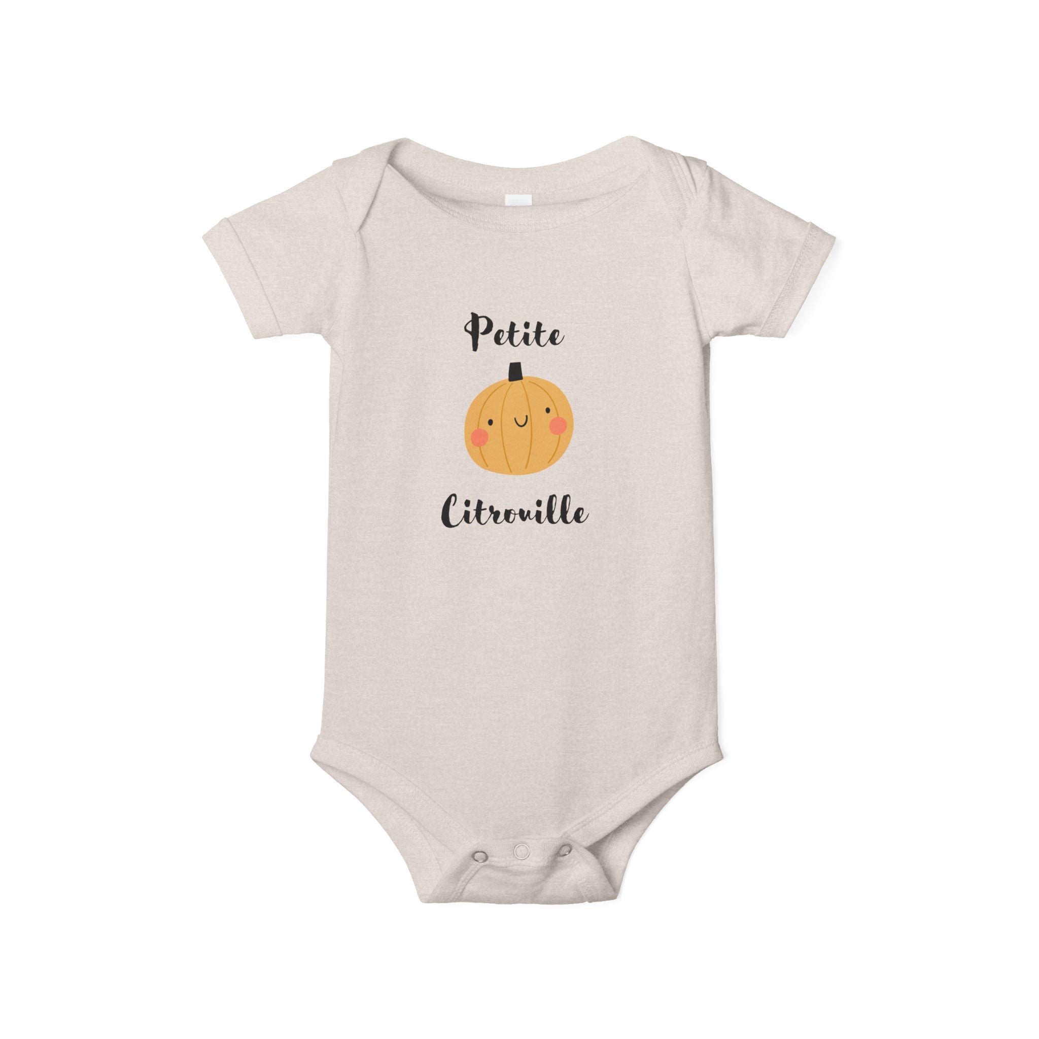 Petite Citrouille (little pumpkin) Infant Jersey bodysuit