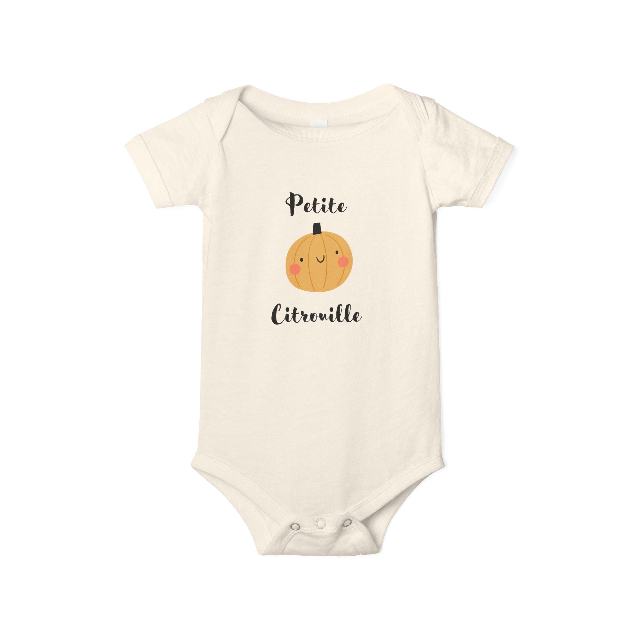 Petite Citrouille (little pumpkin) Infant Jersey bodysuit