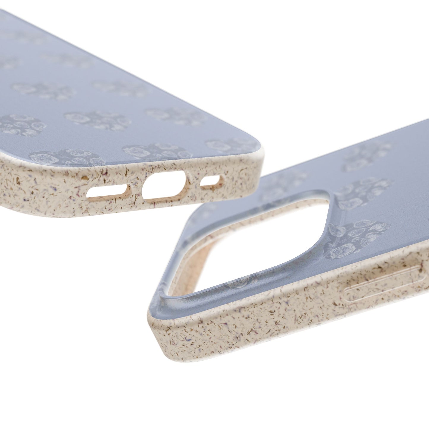 Purple hearts eco biodegradable phone case