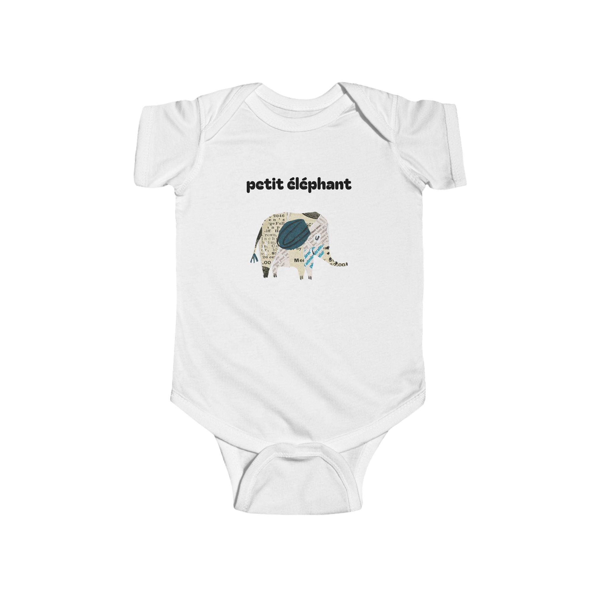 Petit éléphant Infant Fine Jersey Bodysuit