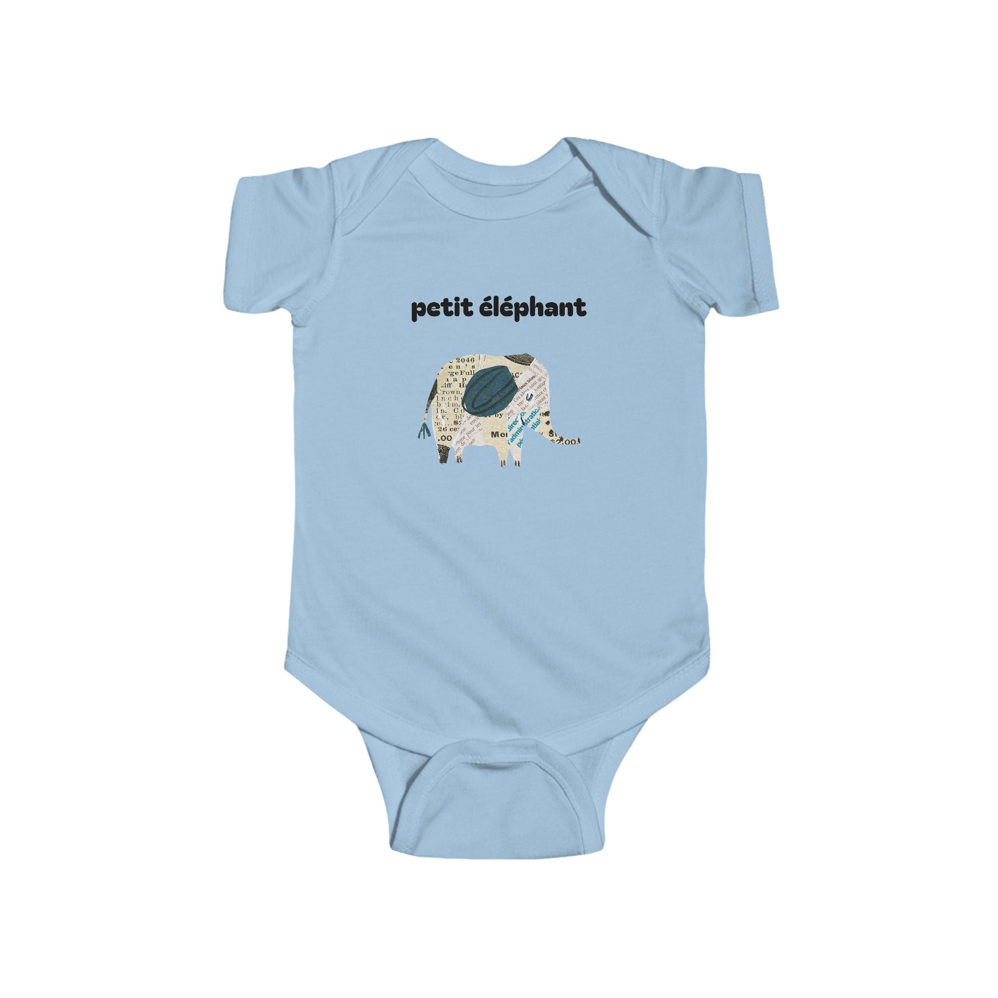 Petit éléphant Infant Fine Jersey Bodysuit