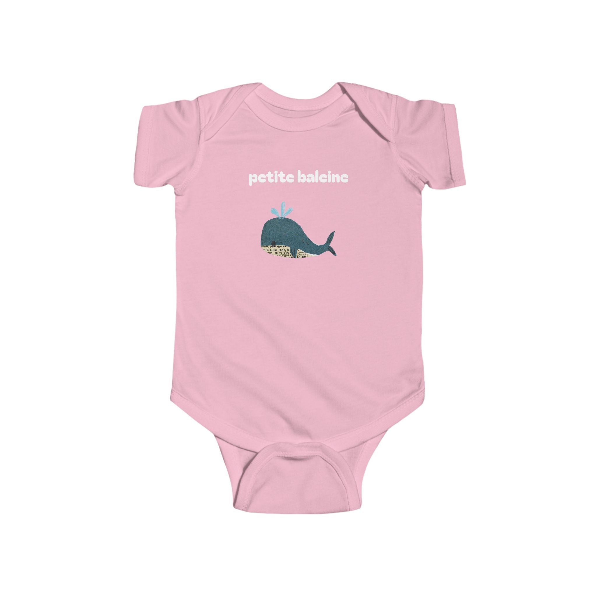 Petite baleine (little whale) Baby bodysuit