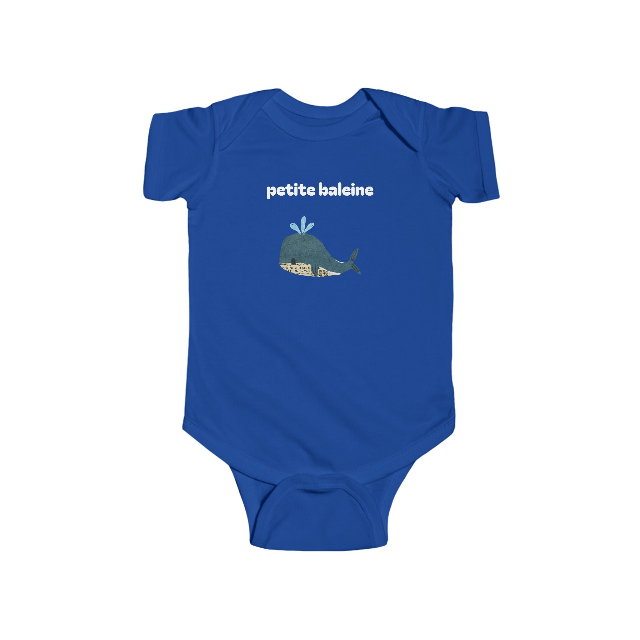 Petite baleine (little whale) Baby bodysuit