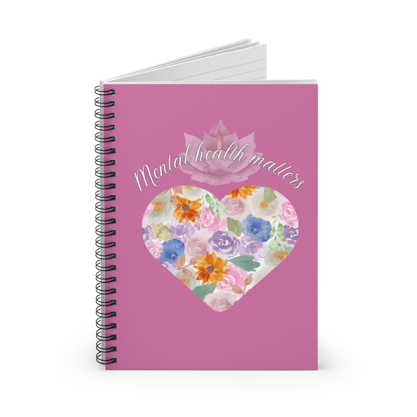 Mental Health matters Notebook, Pink