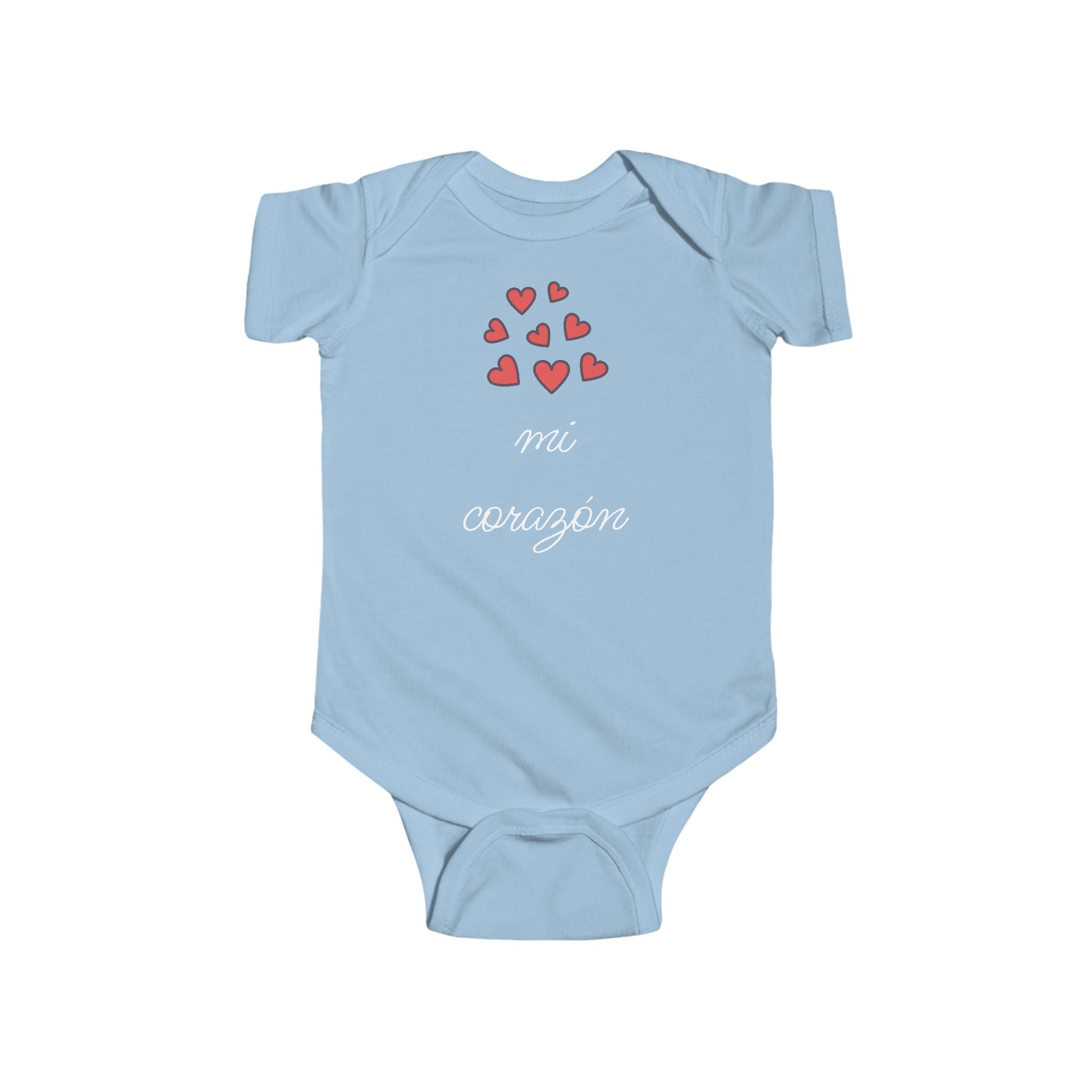 mi corazón Spanish baby bodysuit