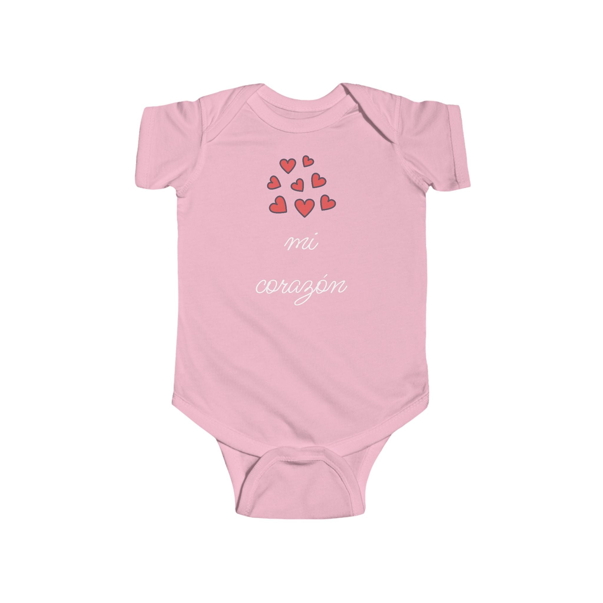 mi corazón Spanish baby bodysuit