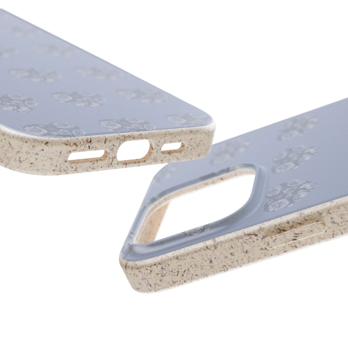 Purple hearts eco biodegradable phone case