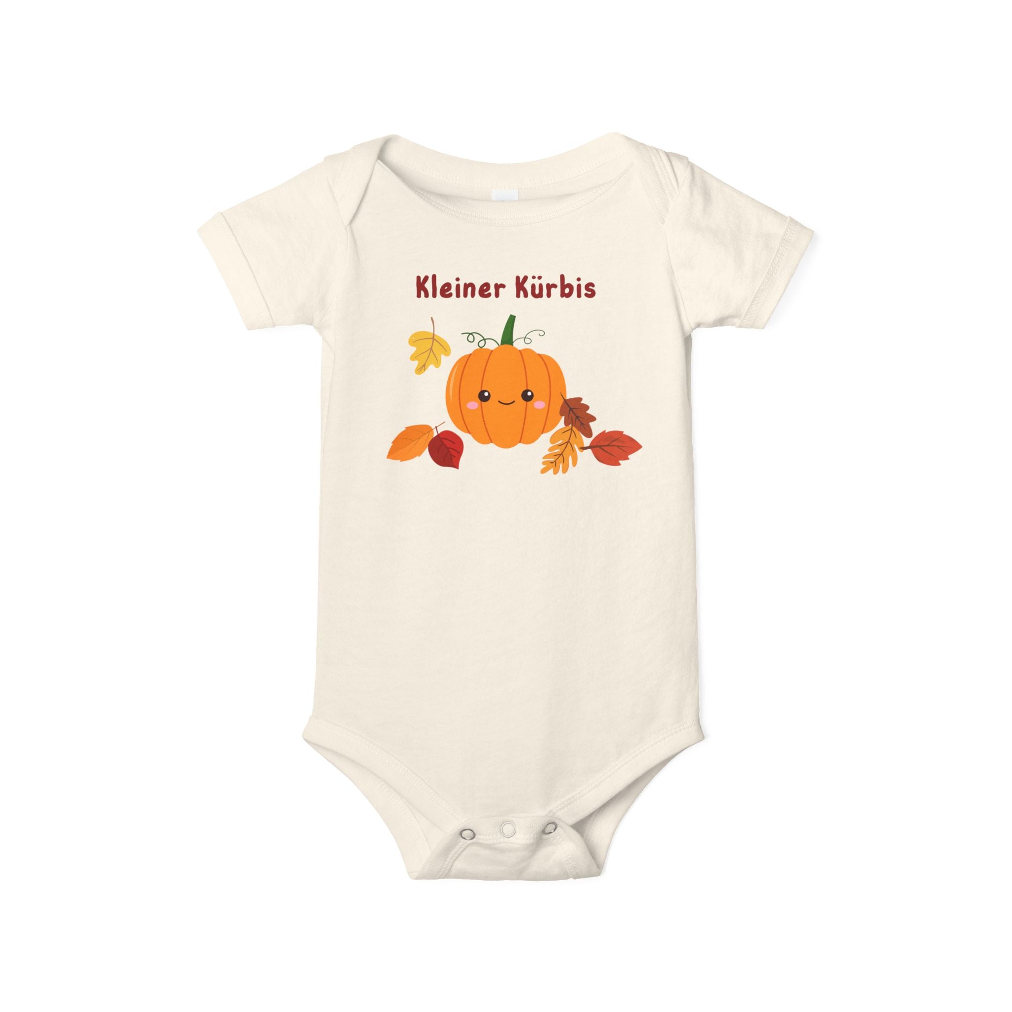 Kleiner Kürbis (little pumpkin) Infant Jersey One Piece - La Vie Bien - Fall baby announcement - fall baby onesie