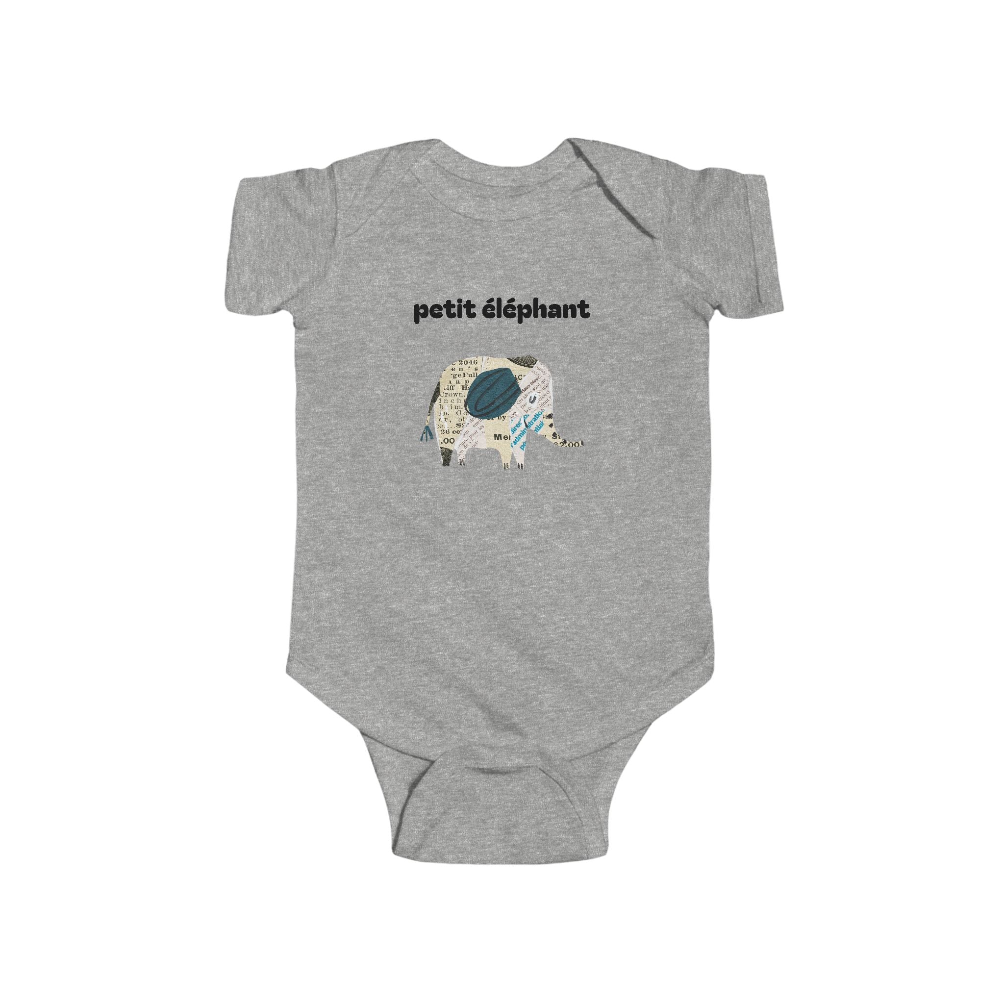 Petit éléphant Infant Fine Jersey Bodysuit