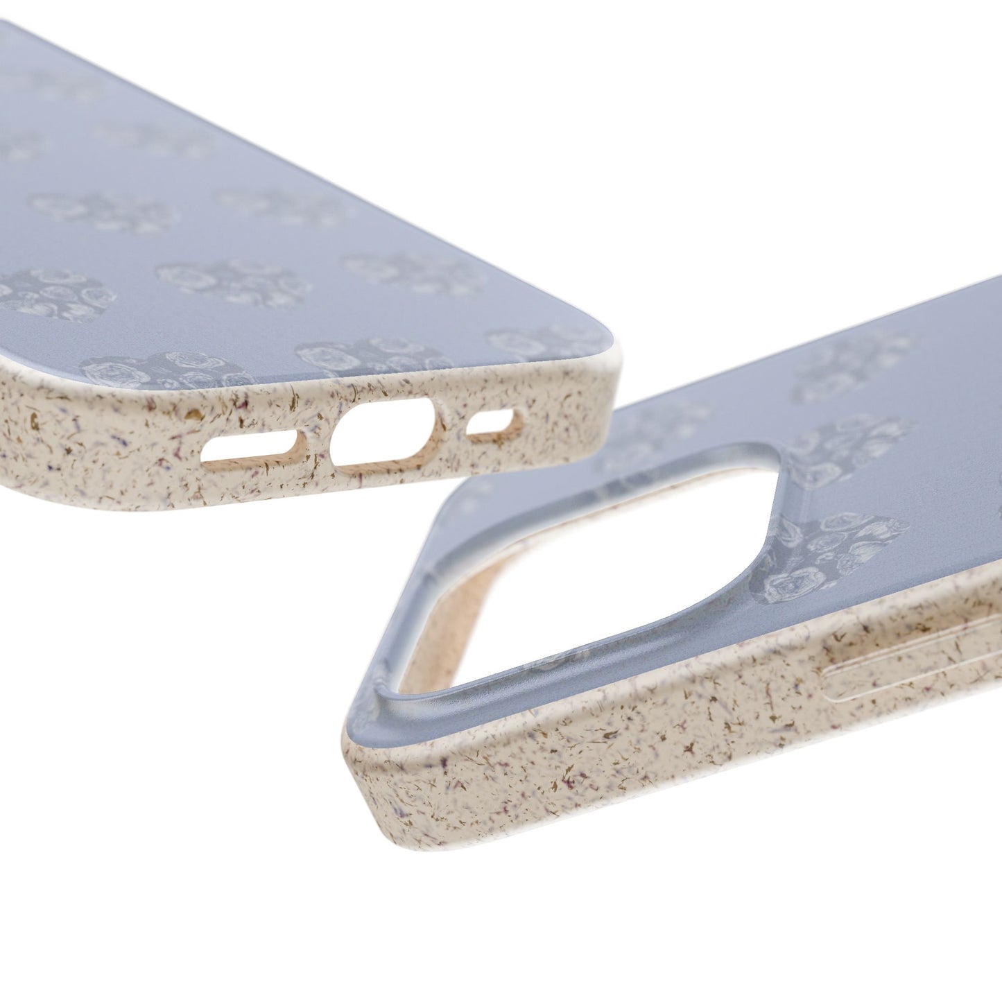 Purple hearts eco biodegradable phone case
