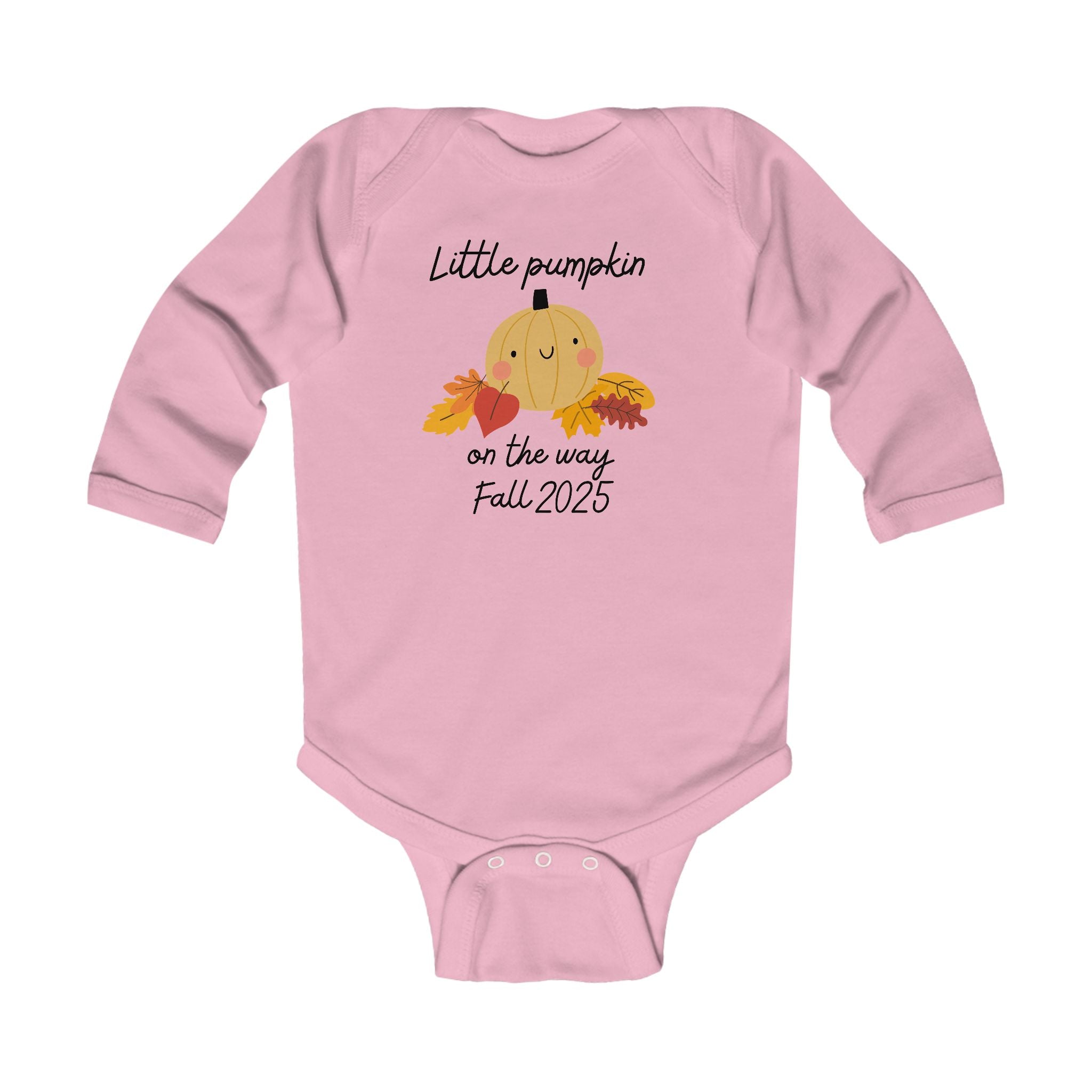 Little Pumpkin on the way Infant Long Sleeve Bodysuit