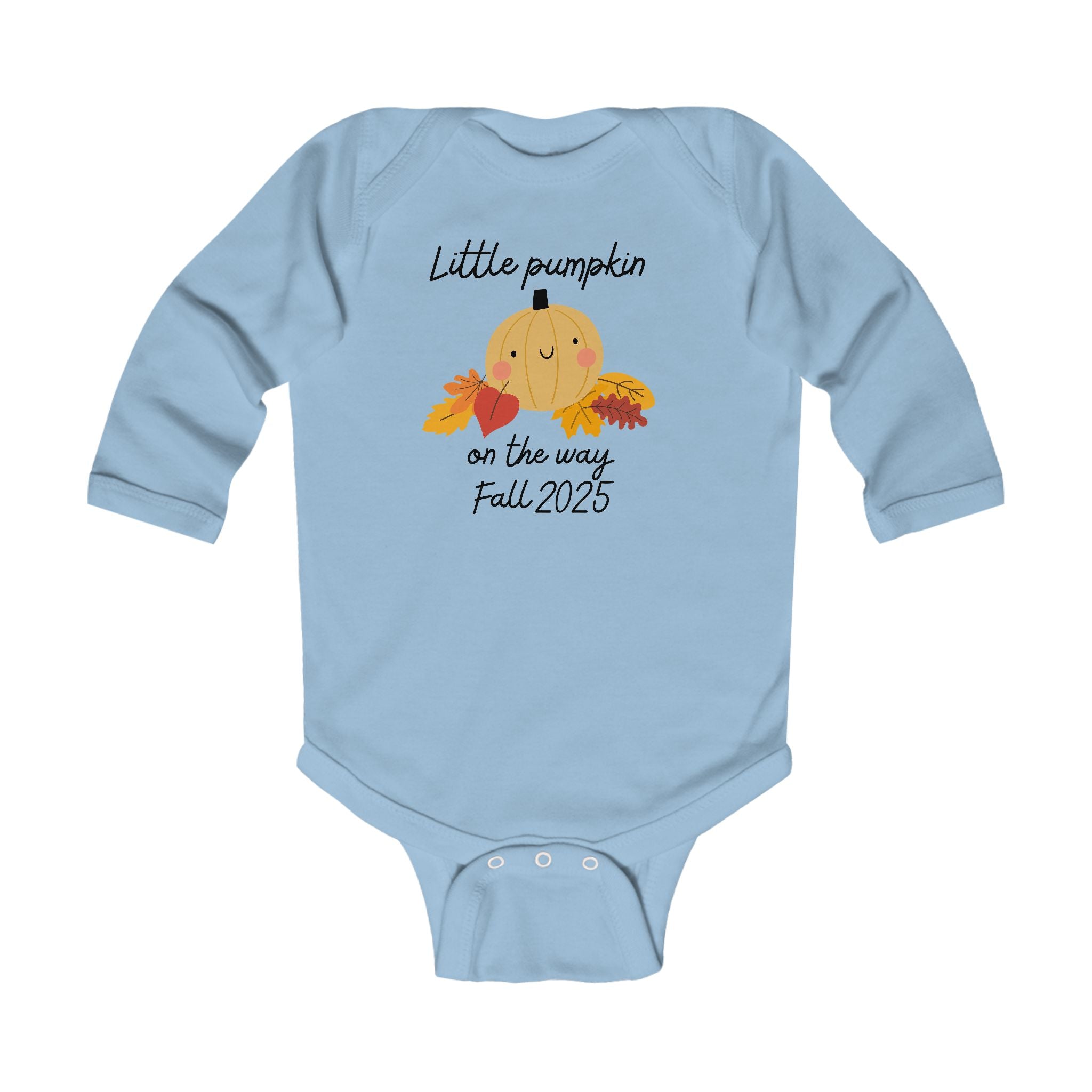 Little Pumpkin on the way Infant Long Sleeve Bodysuit