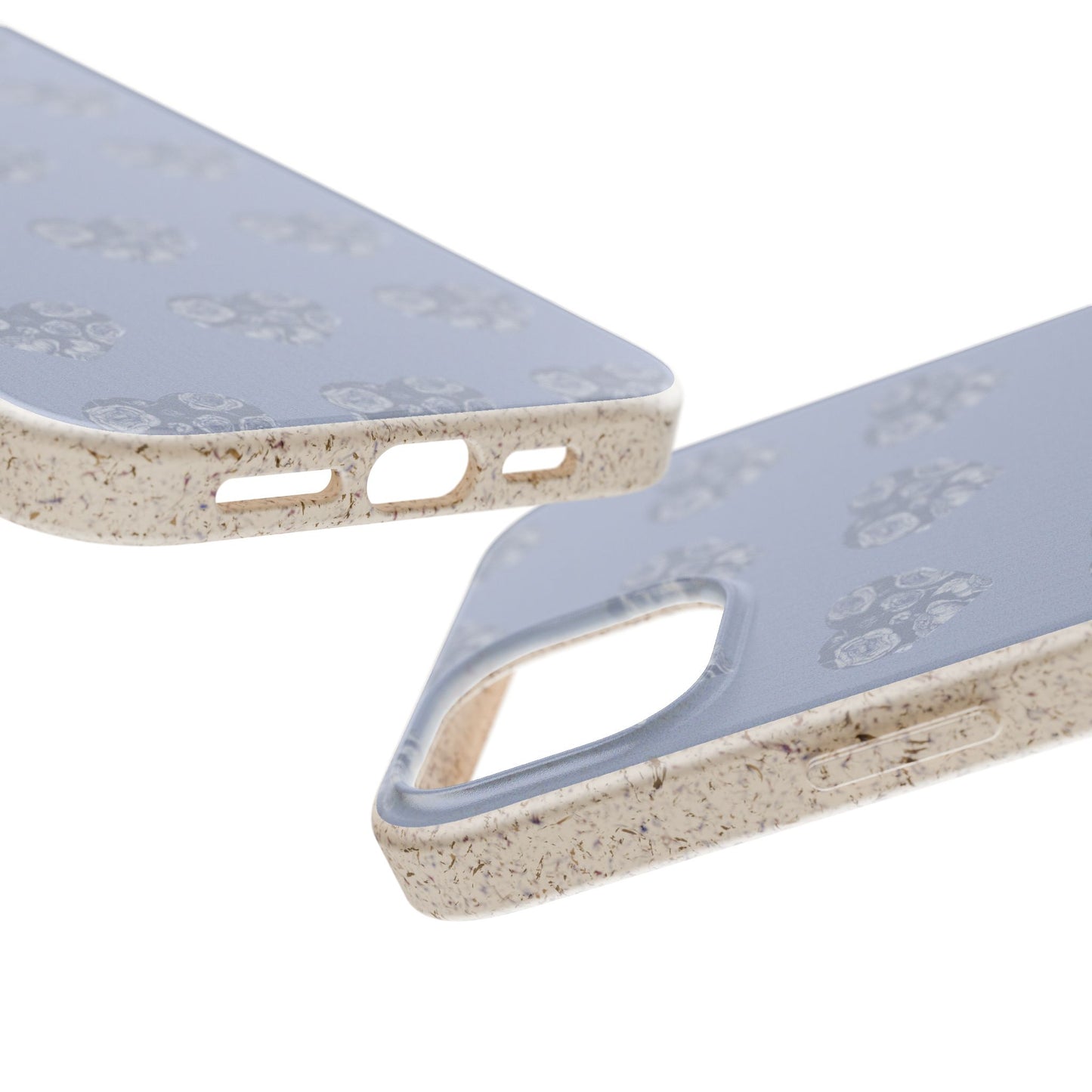 Purple hearts eco biodegradable phone case
