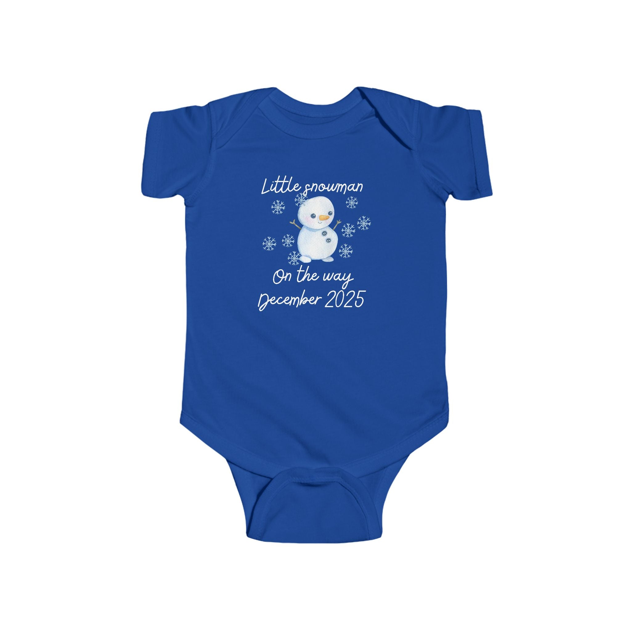Little snowman on the way Infant Bodysuit