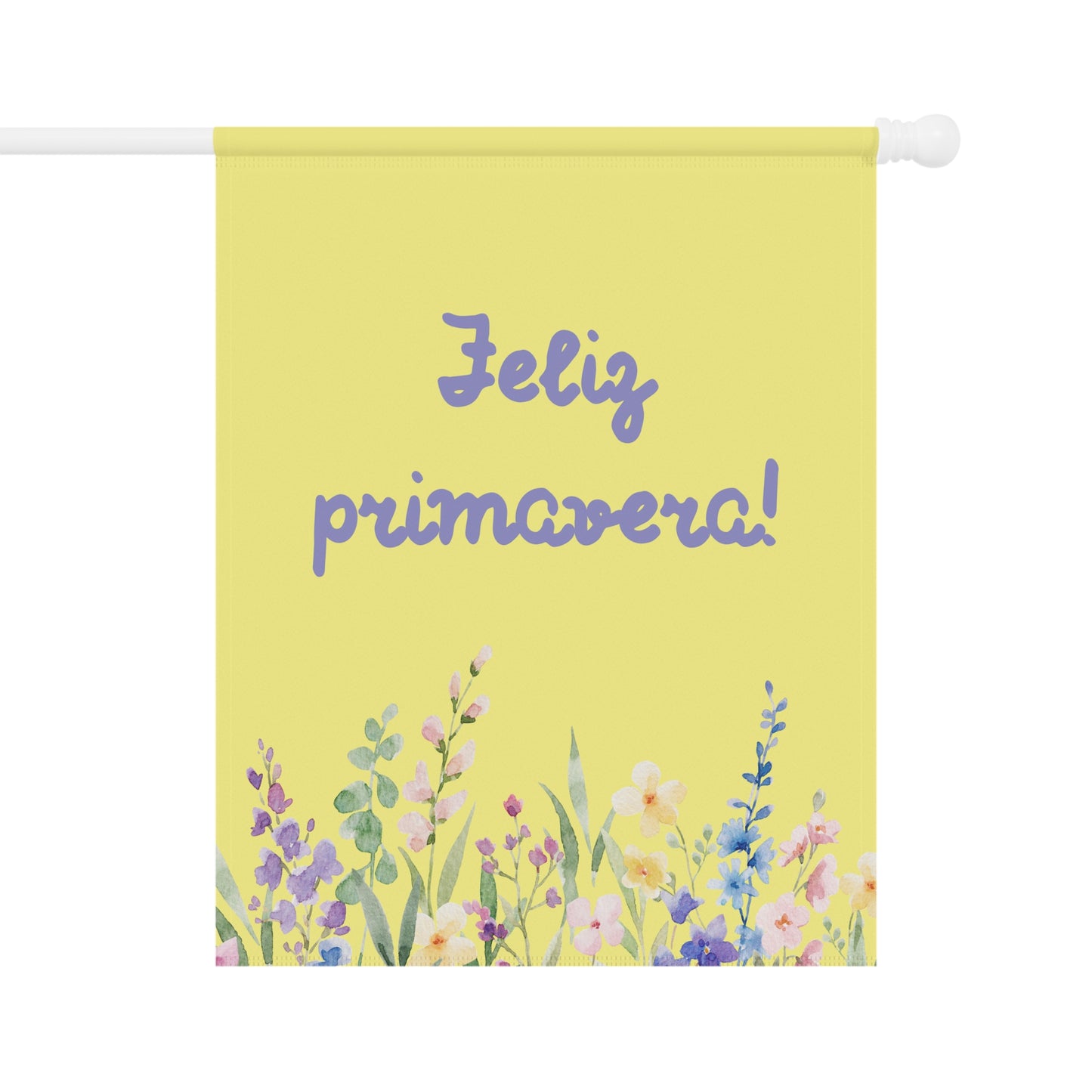 Feliz primavera floral Spring Garden Banner