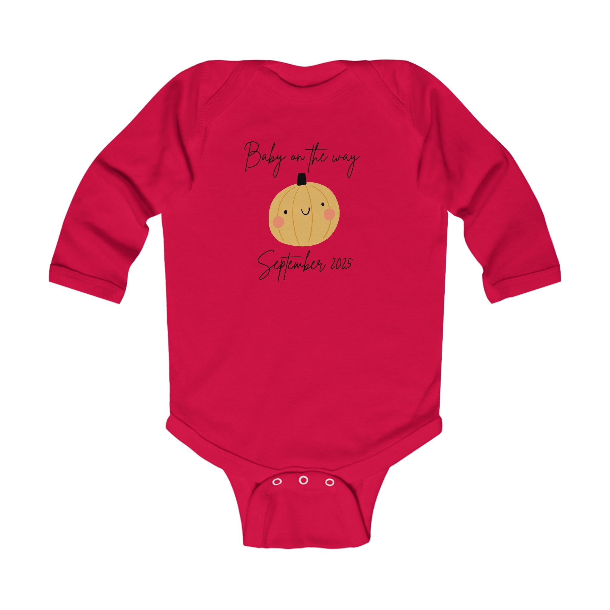 Baby on the way customizable one piece
