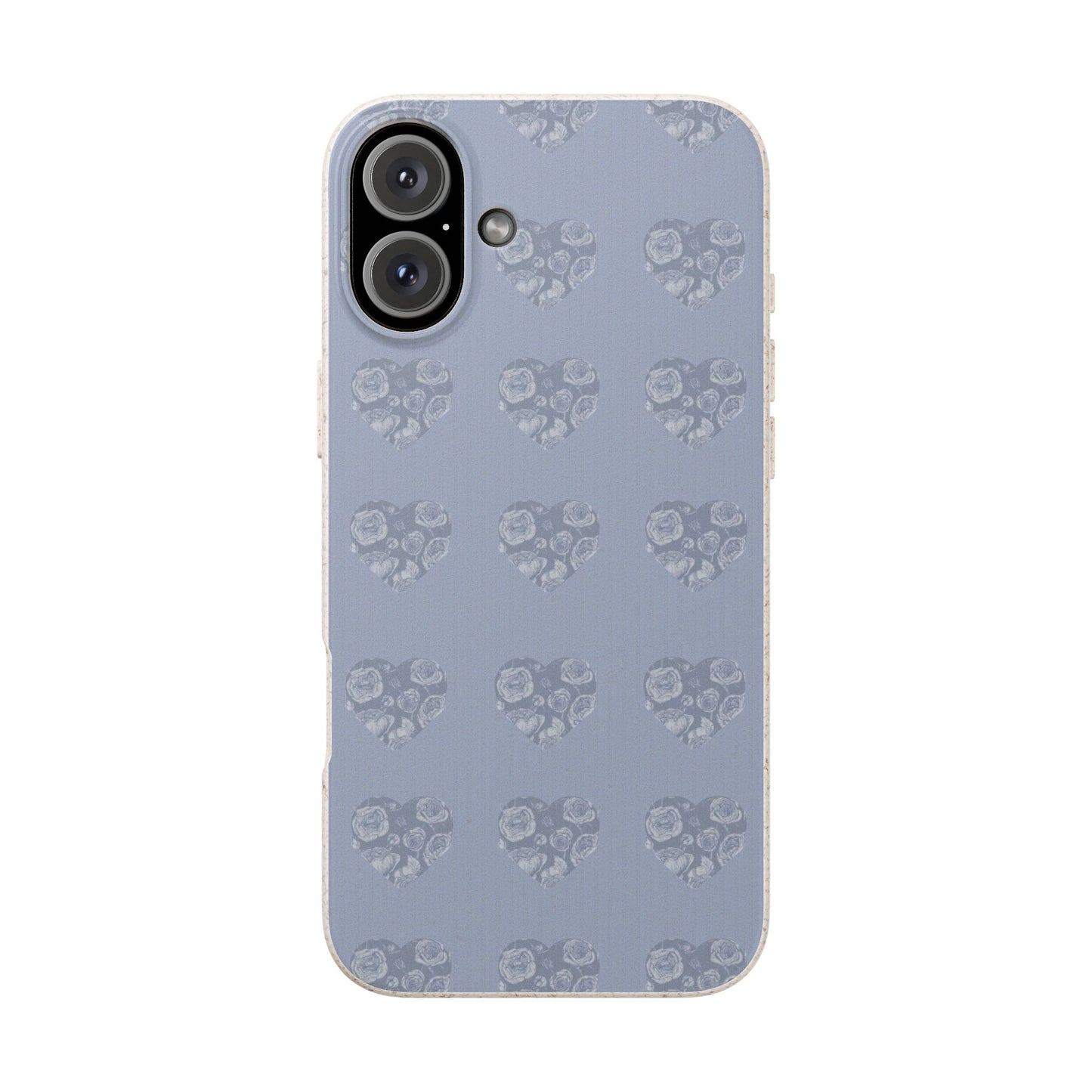 Purple hearts eco biodegradable phone case