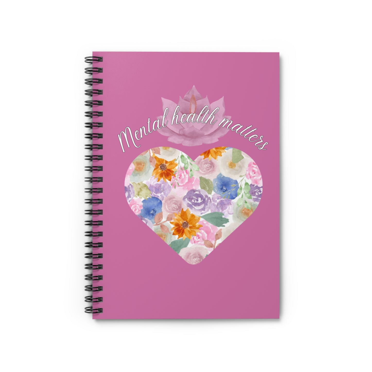 Mental Health matters Notebook, Pink