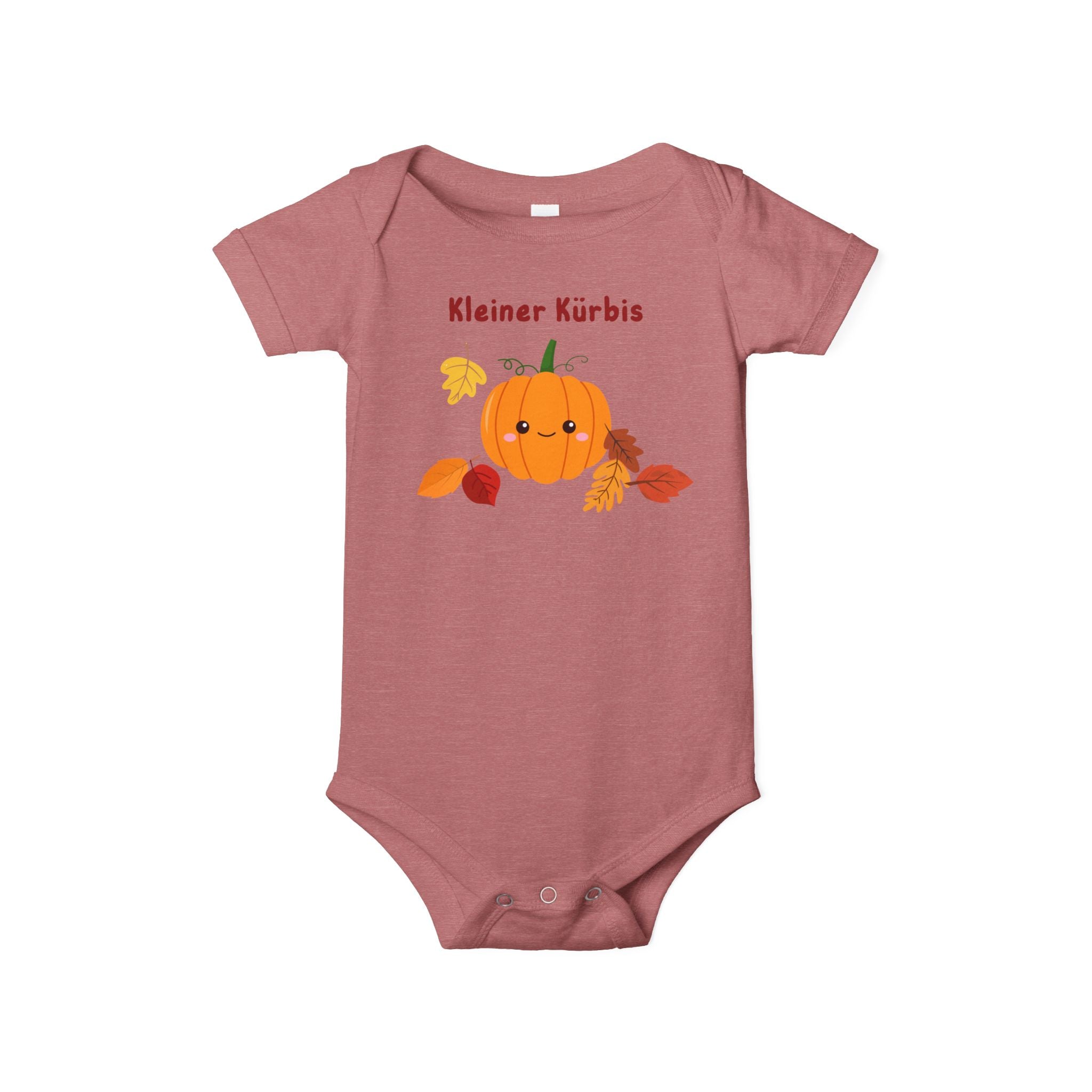 Kleiner Kürbis (little pumpkin) Infant Jersey One Piece - La Vie Bien - Fall baby announcement - fall baby onesie
