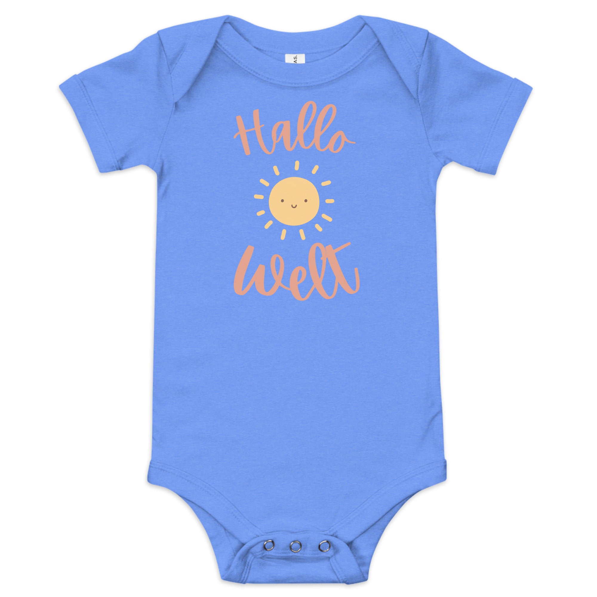 Hallo Welt Baby short sleeve one piece