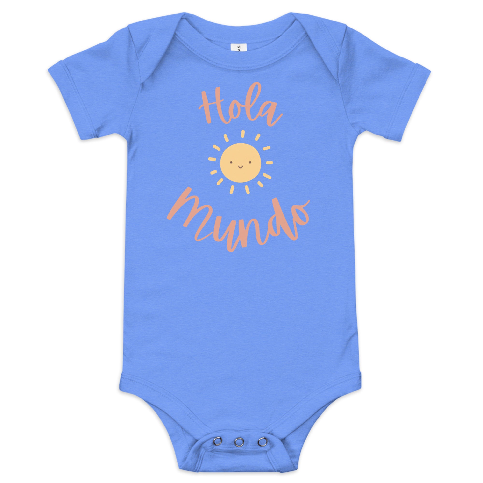 Hola mundo Baby short sleeve one piece